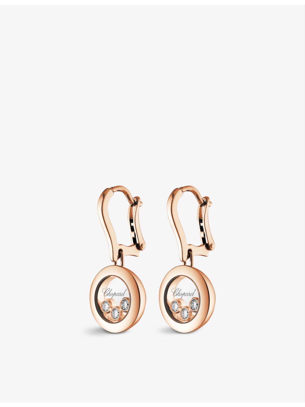 Happy Diamonds 18ct rose-gold and diamond earrings - 2