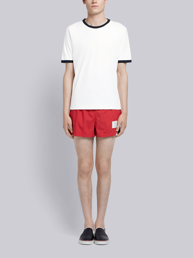 contrasting-trim T-shirt 4