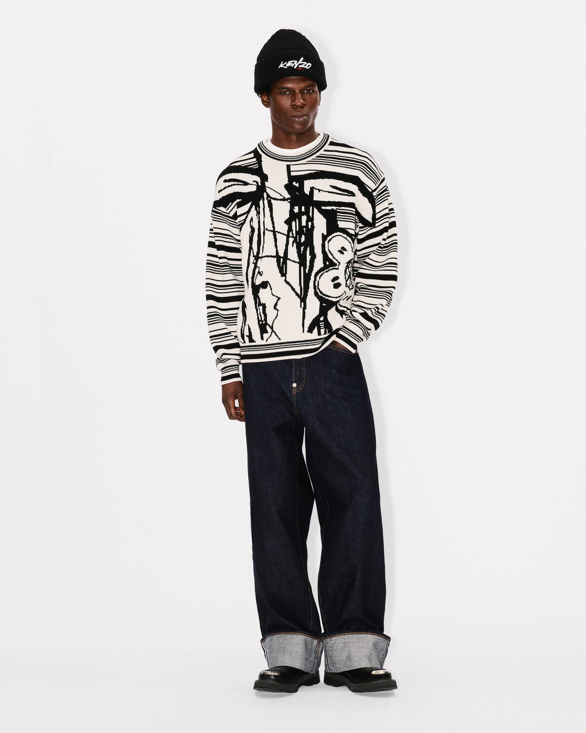 'Kenzo x Futura 2000' jumper in wool and cotton - 5