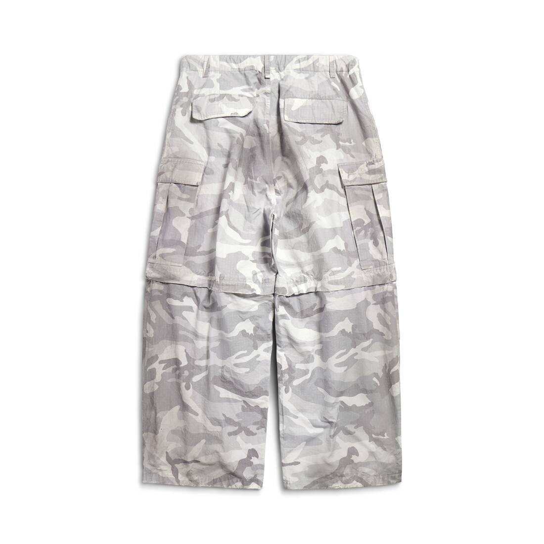 Large Cargo Pants in Light Grey - 6