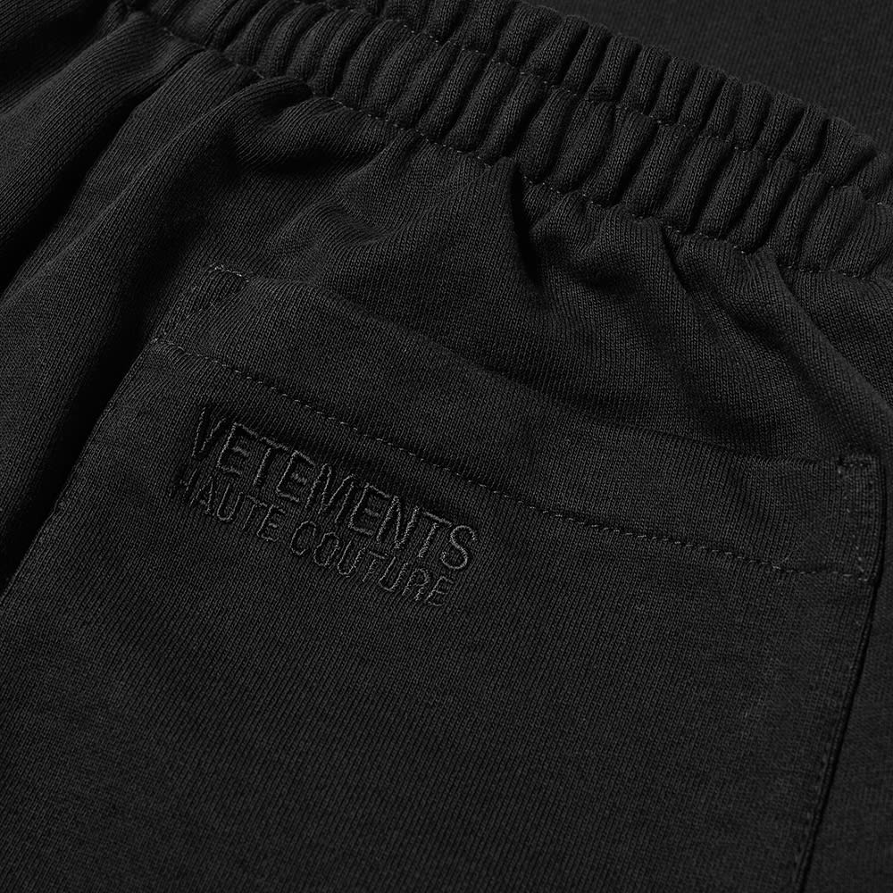 VETEMENTS All Black Logo Haute Couture Sweat Pant - 3