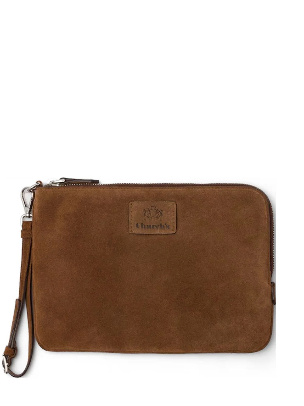 ZIP LEATHER CLUTCH BAG - 1