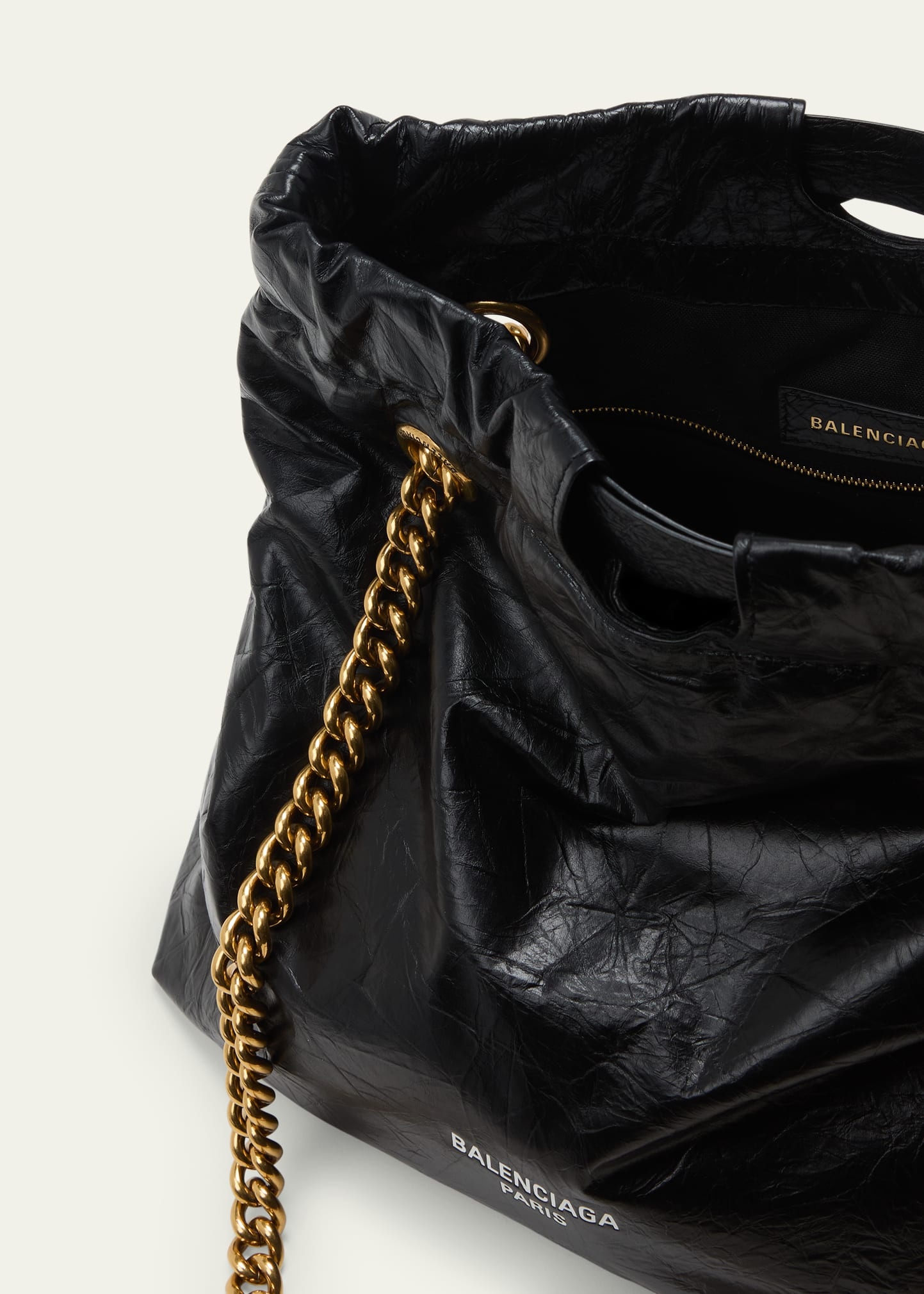 Crush Small Leather Tote Bag - 4