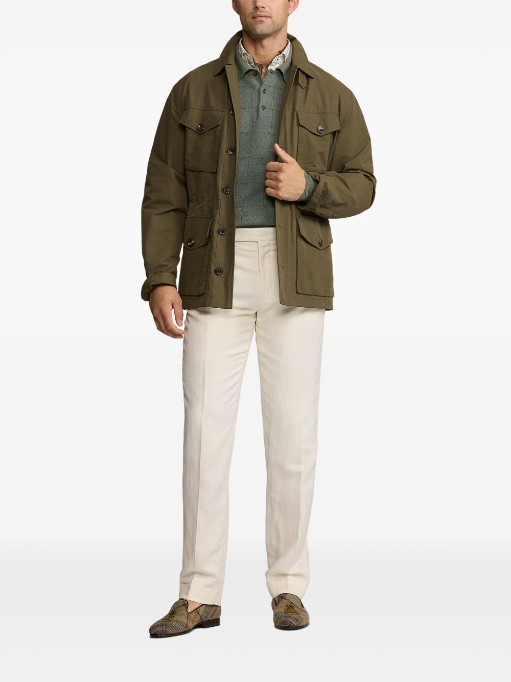buttoned-up shirt jacket - 2