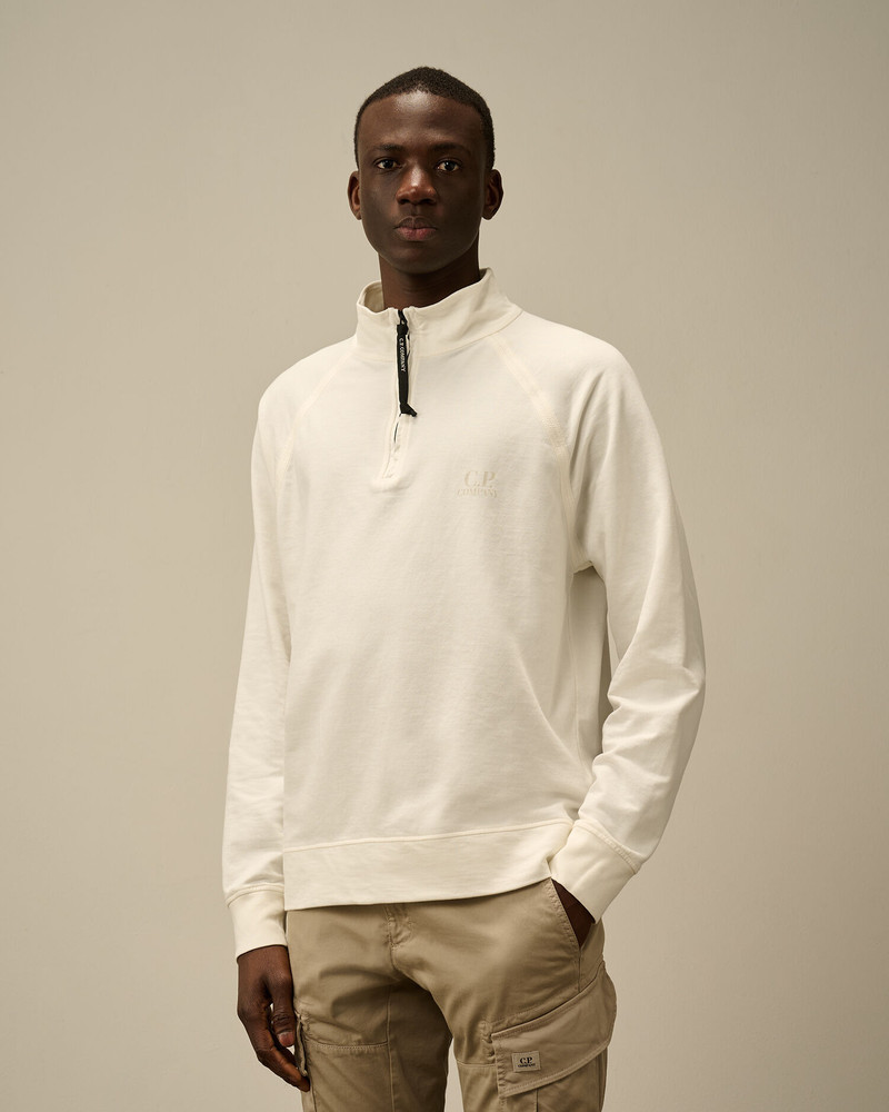 Light Fleece Half Zip Logo Sweatshirt 3