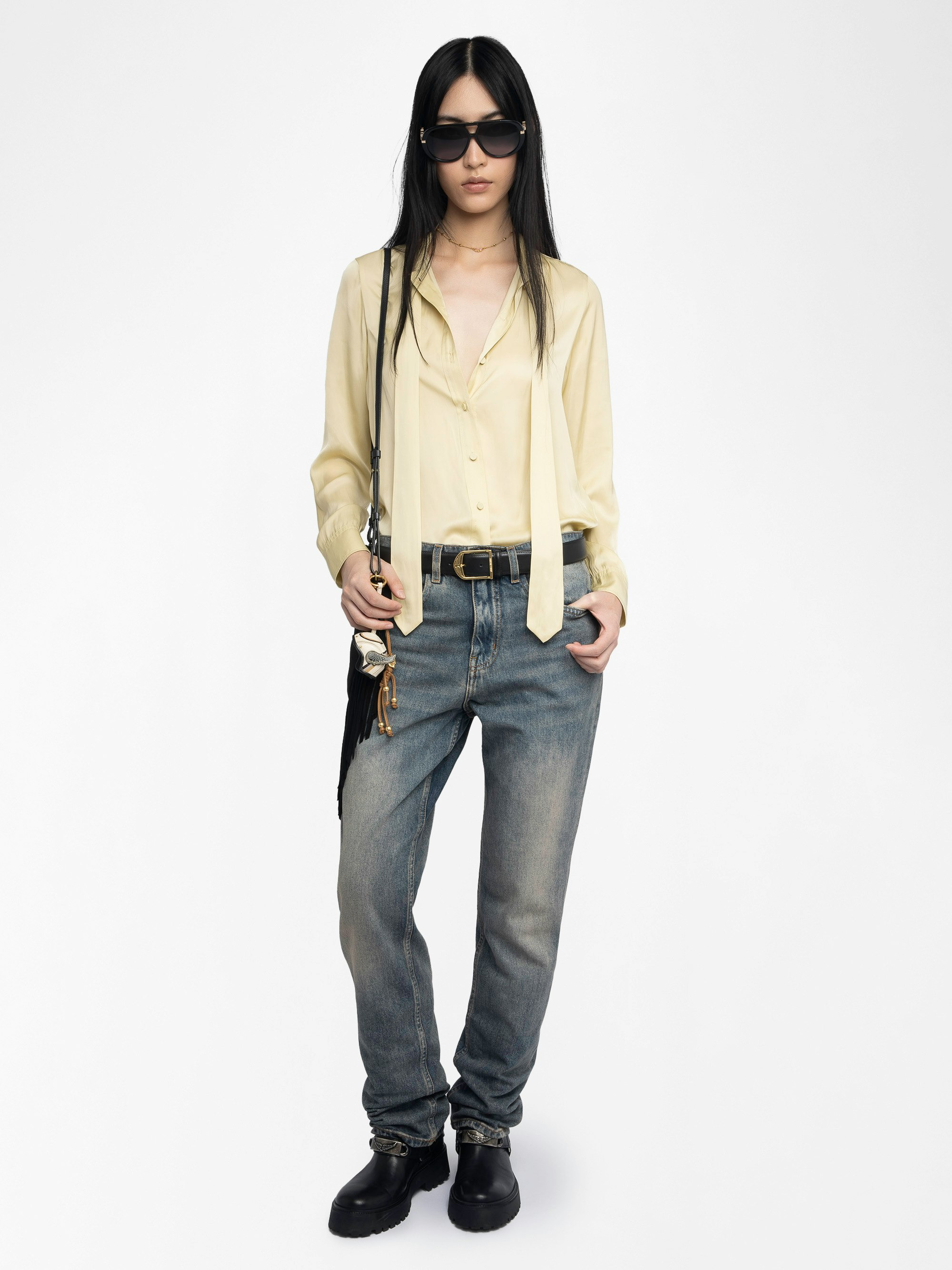 Tulba Satin Shirt - 4