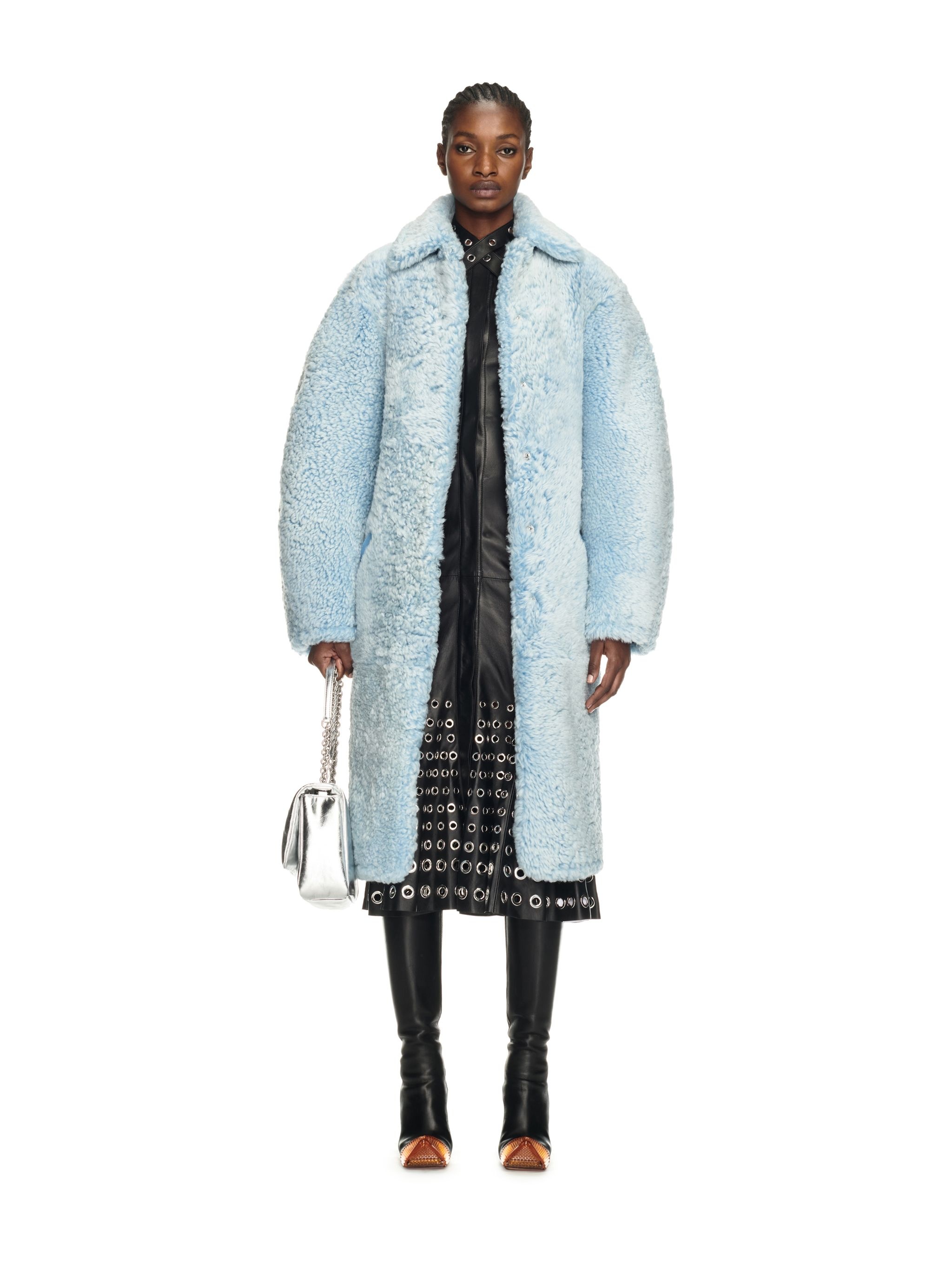Shearling Round Coat - 2