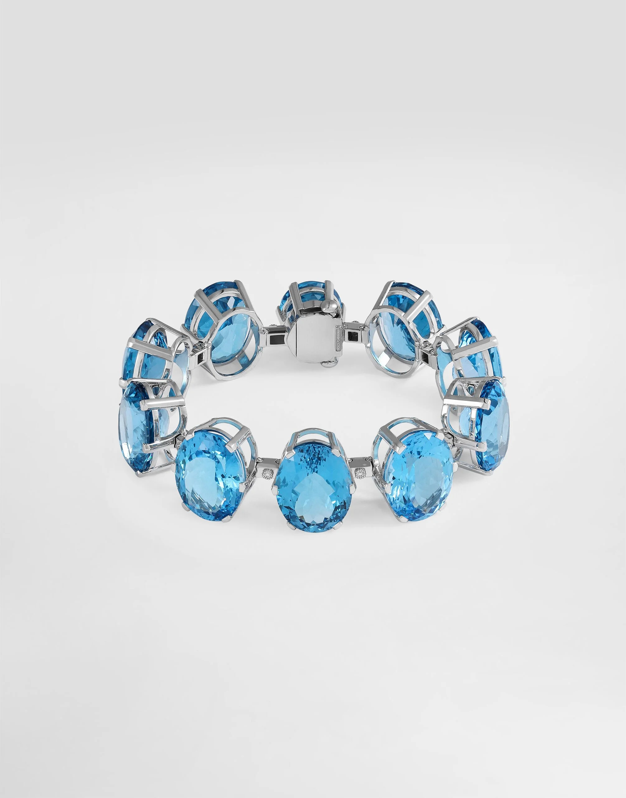 Anna bracelet in 18-carat white gold with topazes and diamonds - 1