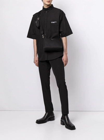 BALENCIAGA logo-embroidered short-sleeve shirt outlook