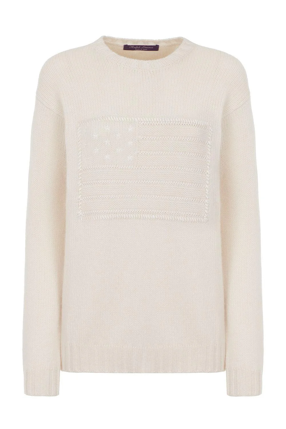 Flag Cashmere Crewneck Sweater - 1