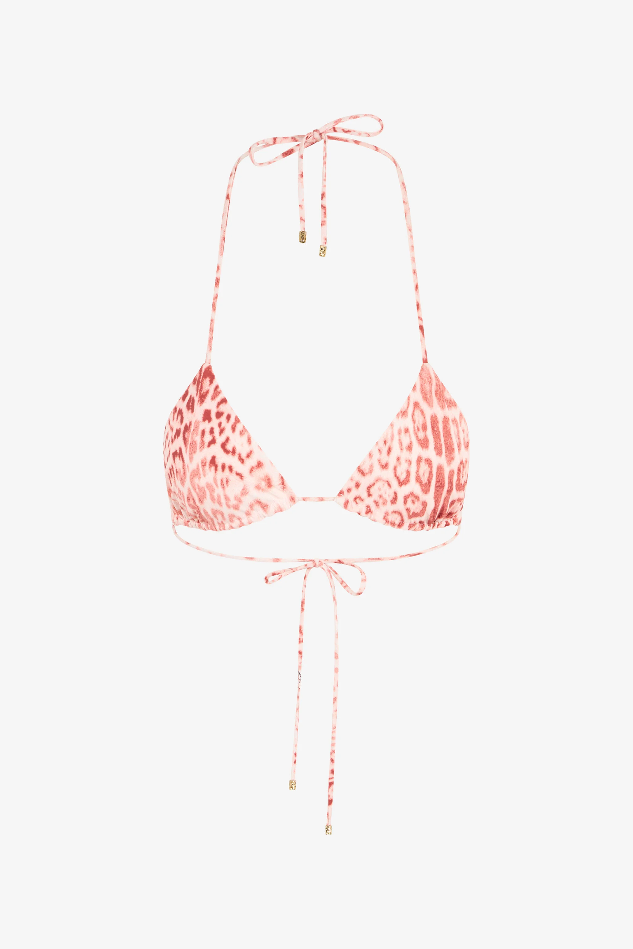 Jaguar Pink Print Bikini Top - 1
