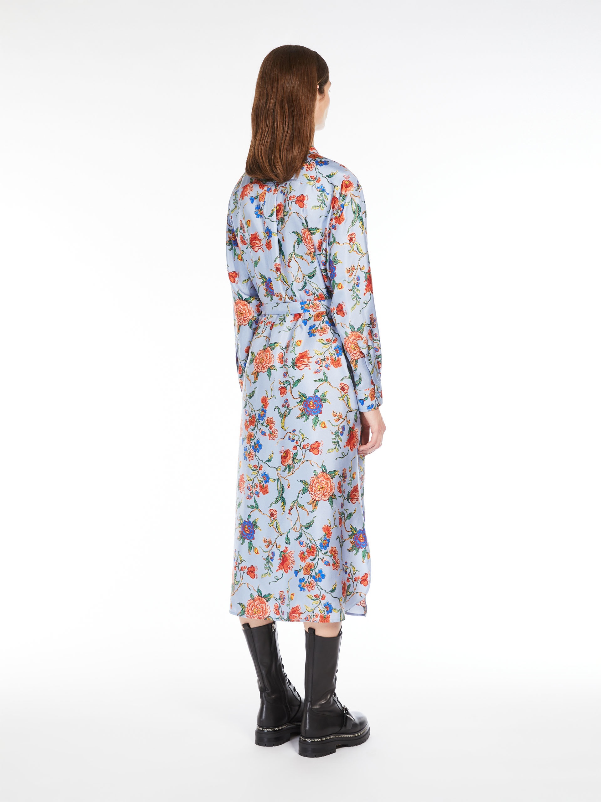 GAIA Printed silk shirt dress - 4