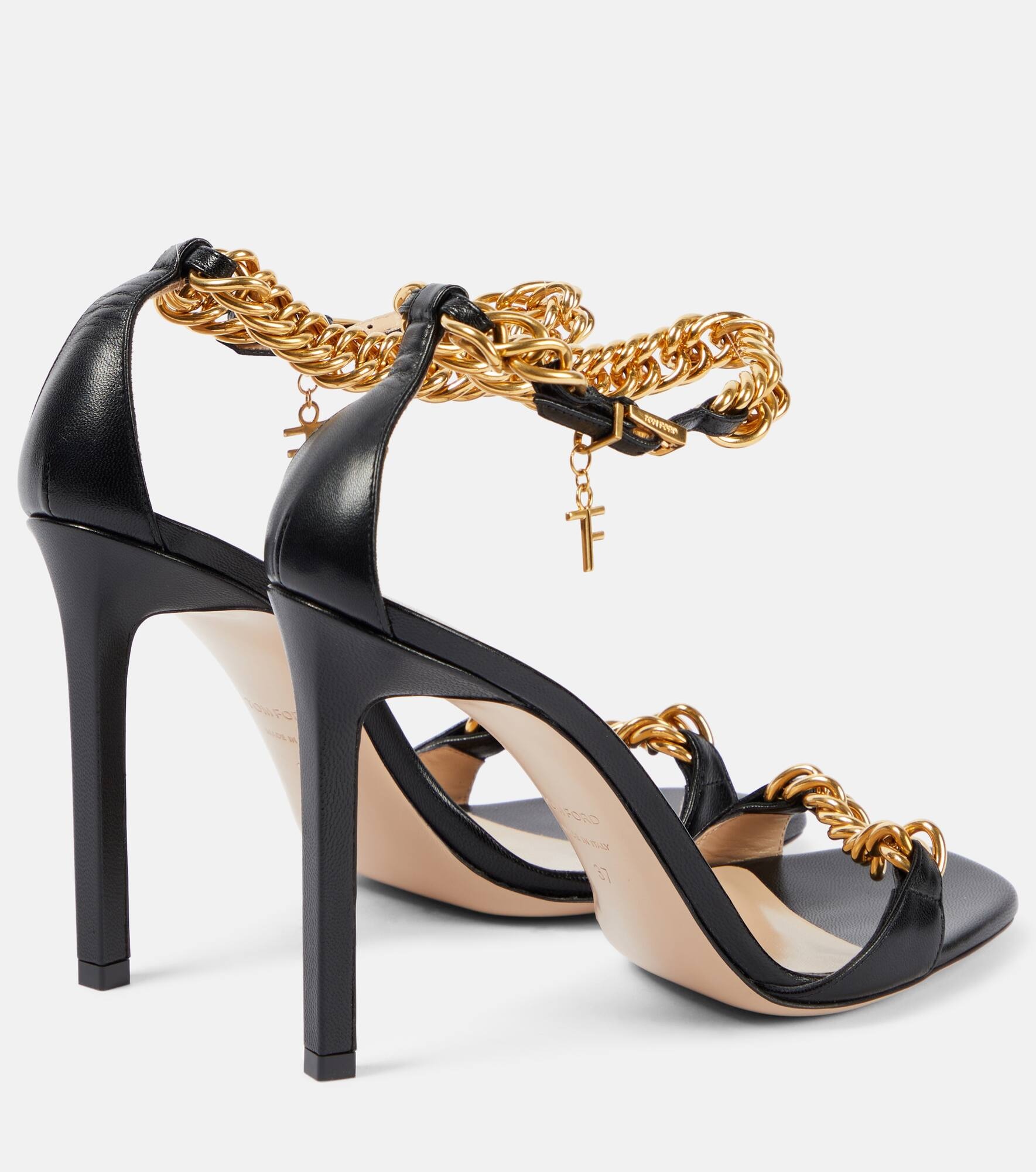 Zenith 105 chain-detail leather sandals - 3