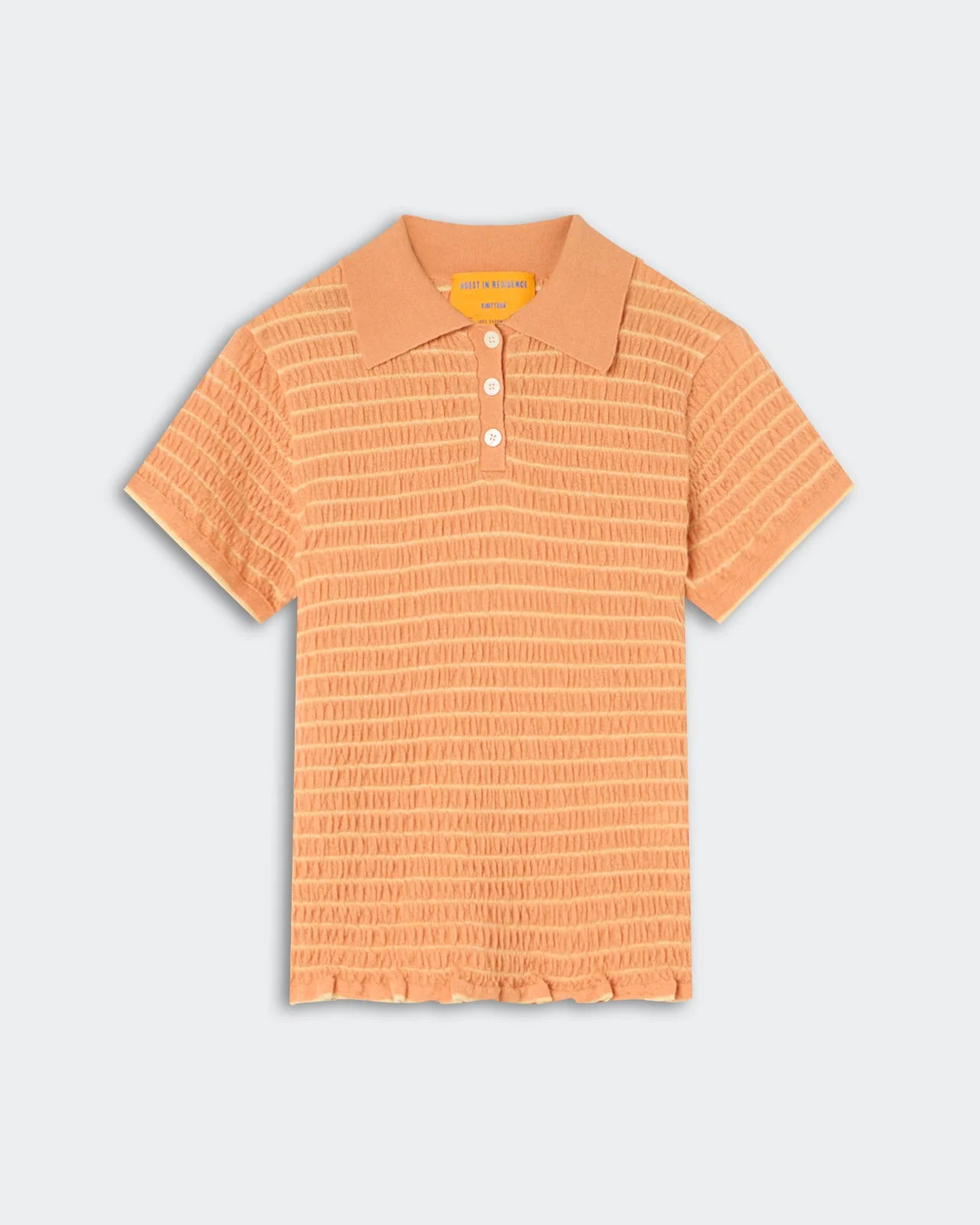 Smocked Shrunken Polo - 1