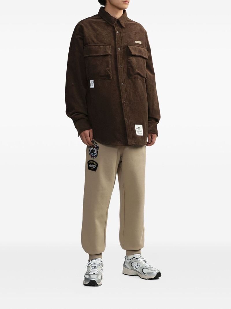 ALPHA INDUSTRIES logo-patch corduroy shirt outlook