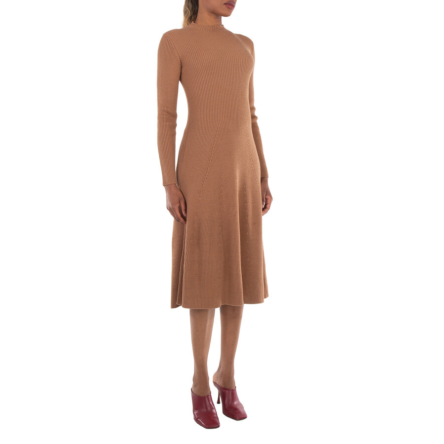 Moncler Long-Sleeve Wool Knit Midi Sweater Dress - 6