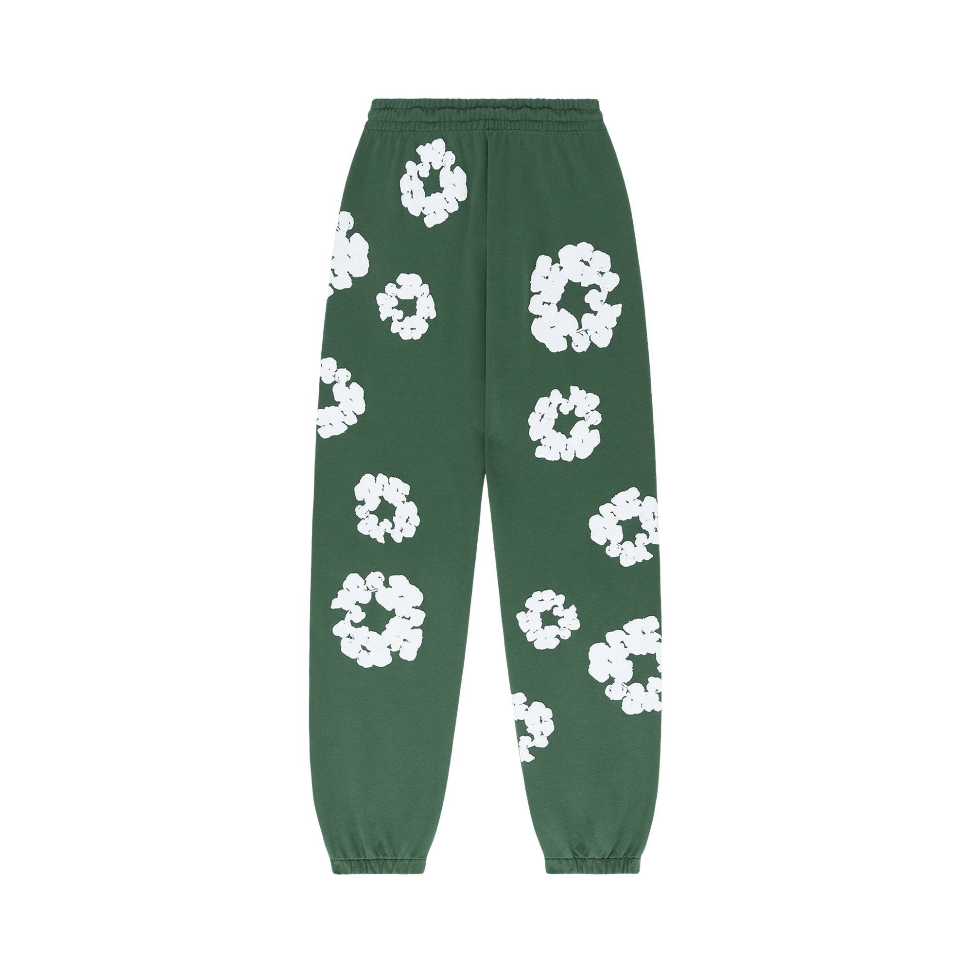 Denim Tears The Cotton Wreath Sweatpants 'Green' - 2