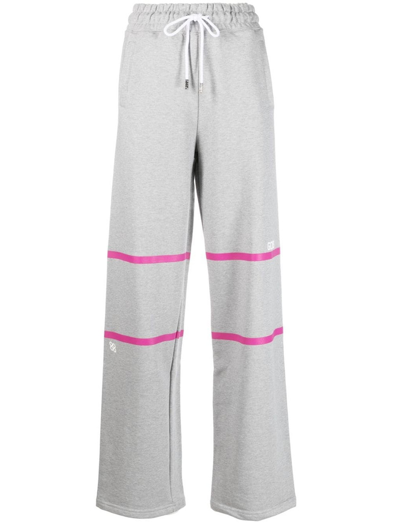 logo-print drawstring-waistband track pants 1