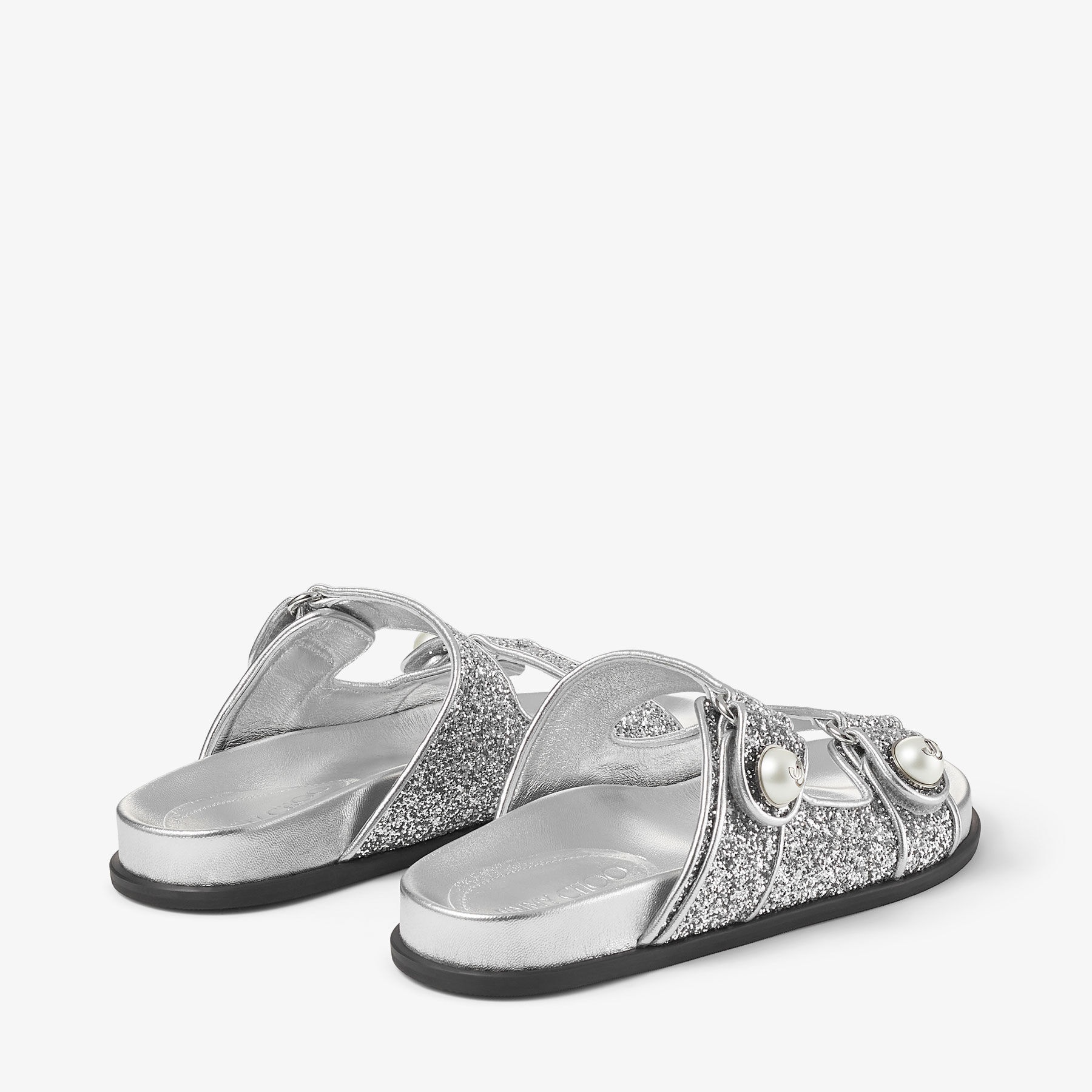 Fayence Sandal
Silver Metallic Nappa Sandals - 5