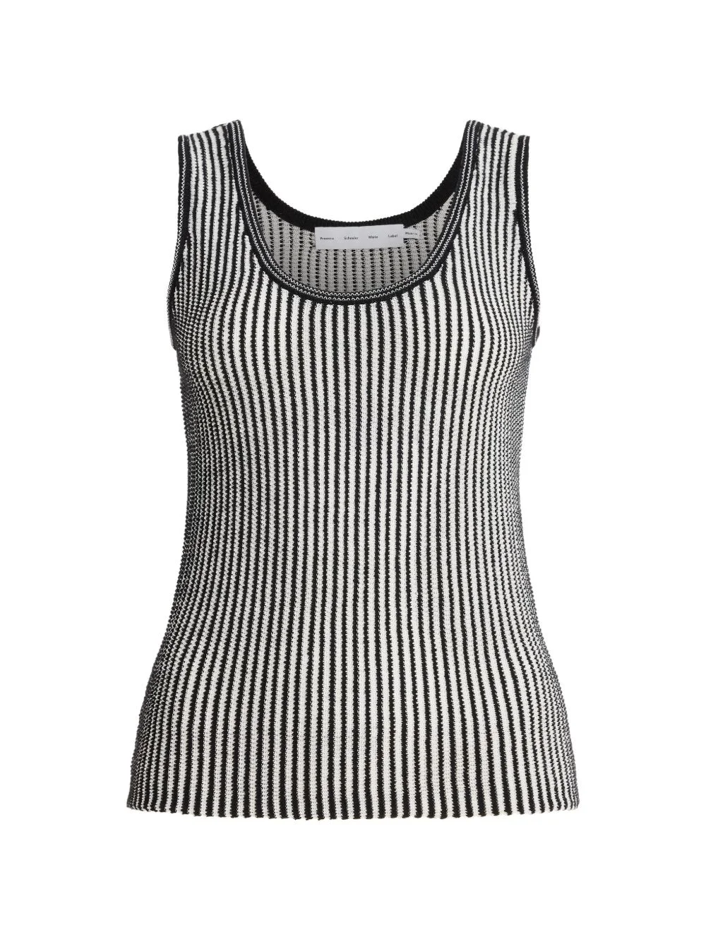 Lennox stripe-pattern rib-knit top - 1