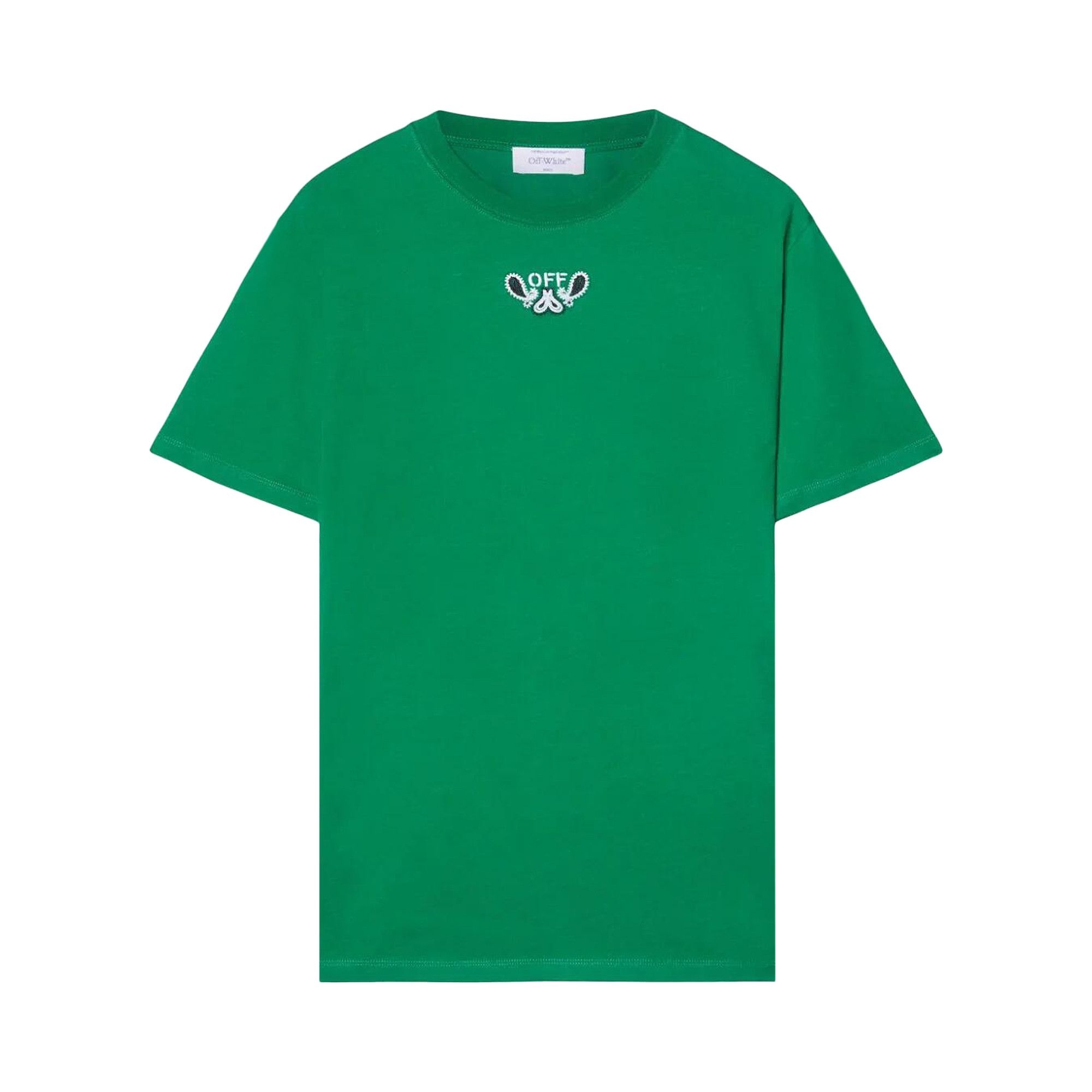 Off-White Bandana Arrow Slim Short-Sleeve Tee 'Green/White' - 1
