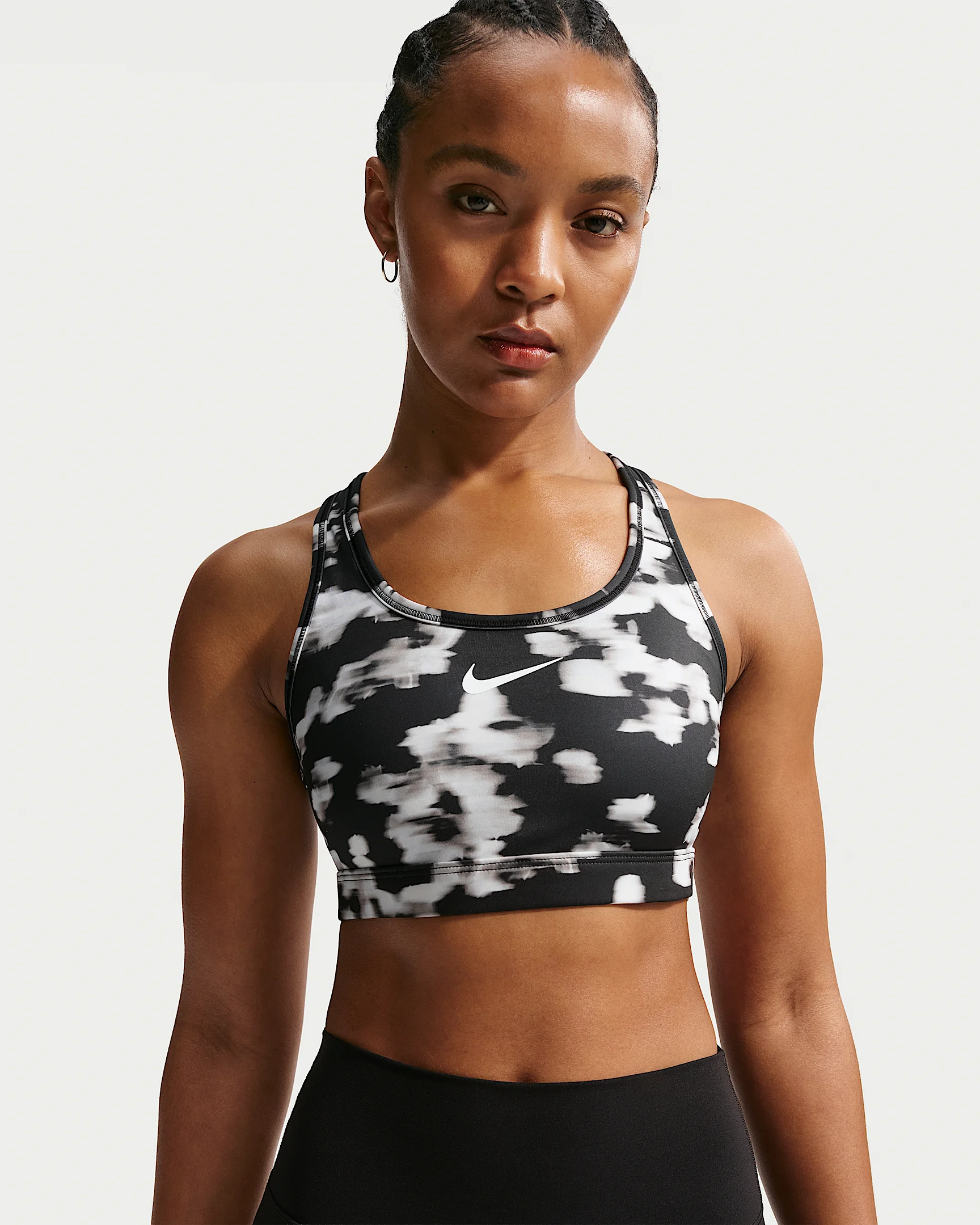 Nike Swoosh Women's Medium-Support Padded Printed Sports Bra - 1