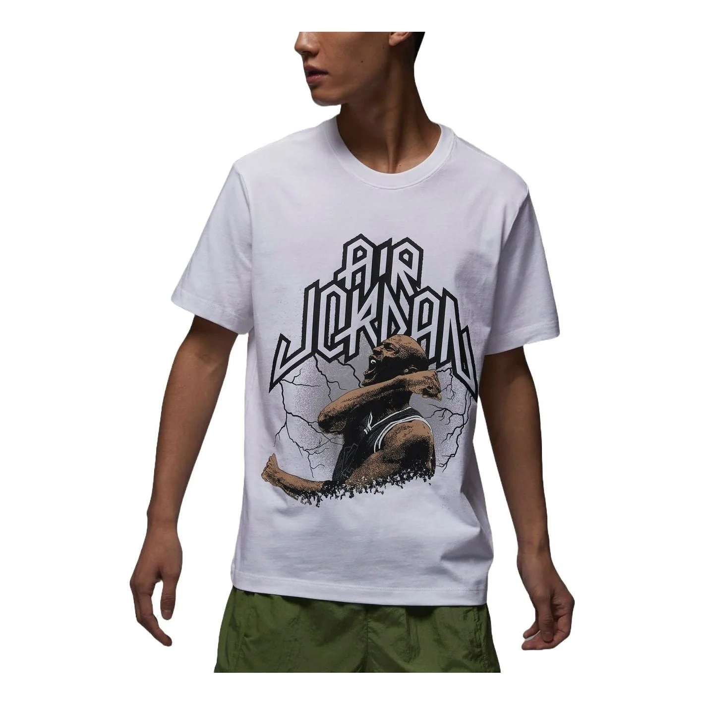 Air Jordan Sport Dri-FIT Graphic T-shirt Asia Sizing 'White' FN6017-100 - 1
