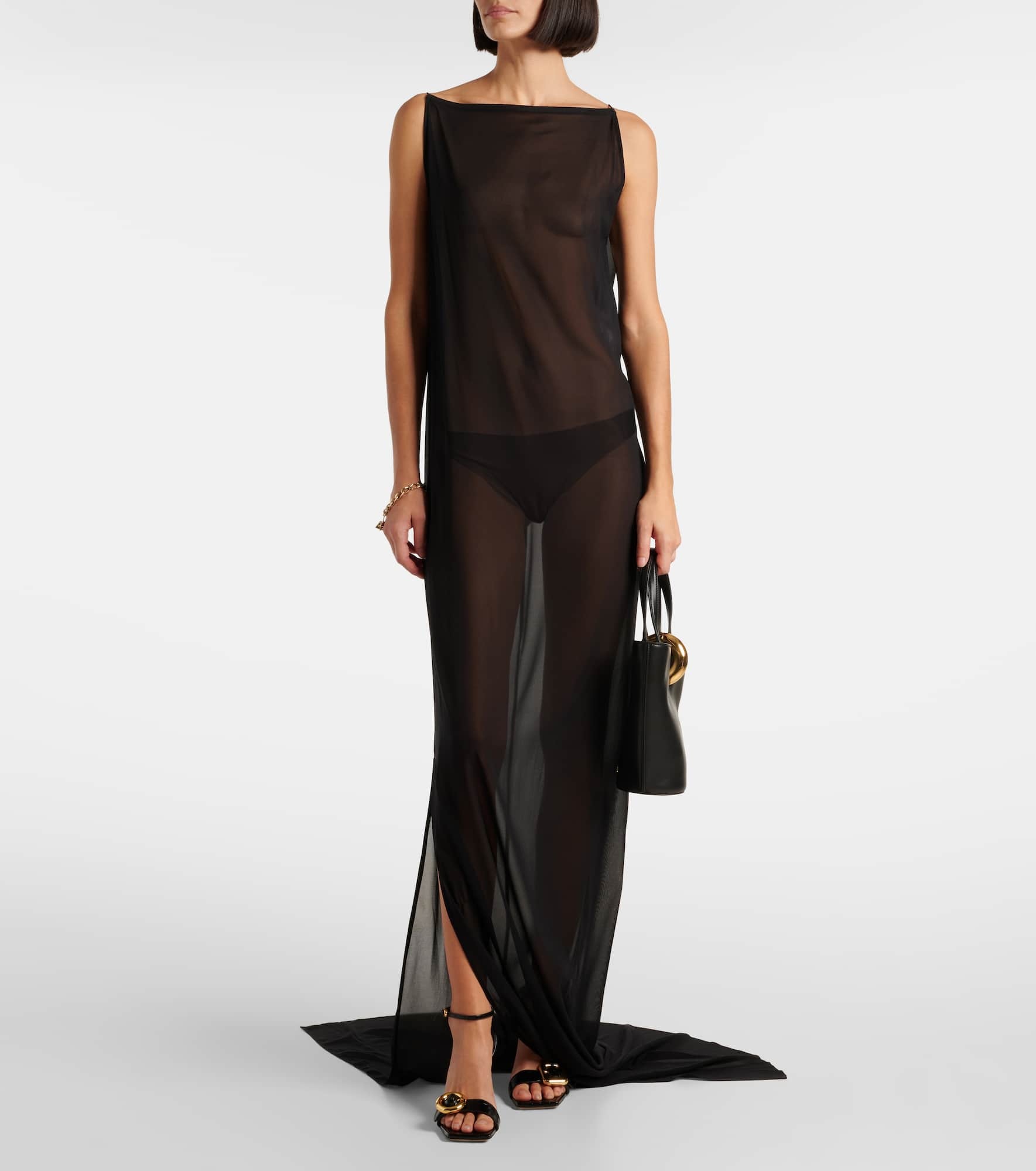The Ameno silk-blend gown - 2