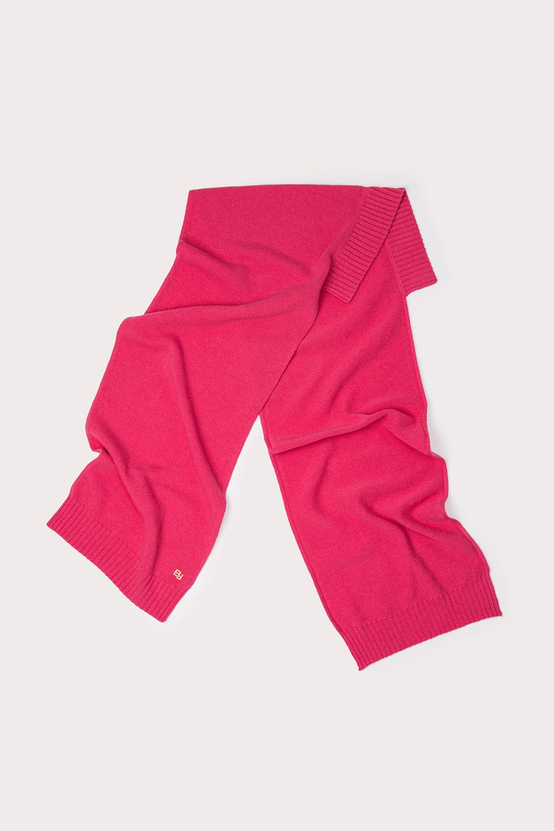 BY FAR Collar Scarf Rose Wool outlook