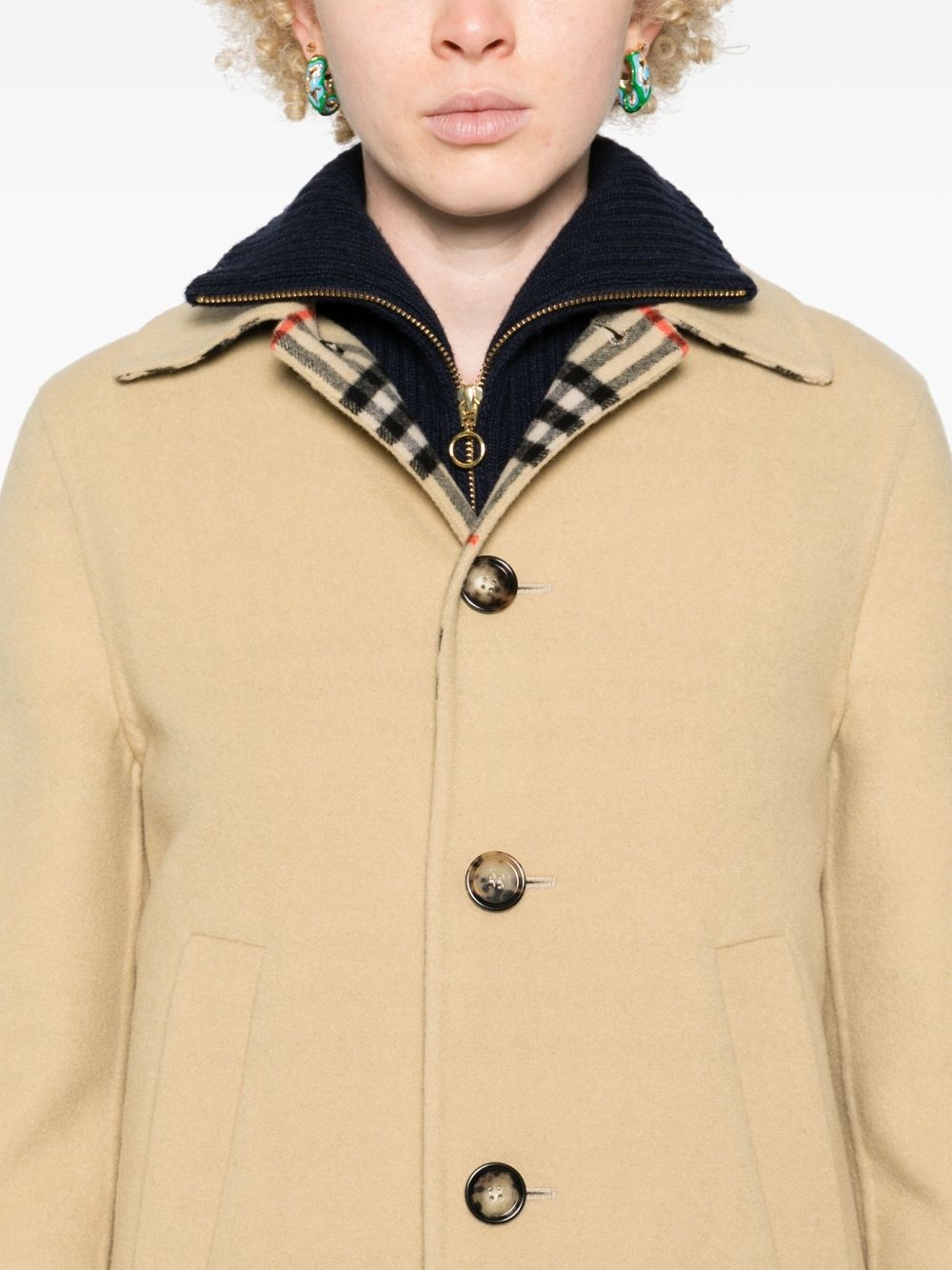 single-breasted wool jacket - 5