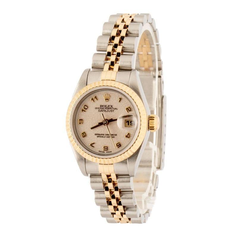 Rolex Ladies Datejust 69173 Ivory Jubilee Arabic Dial - 2