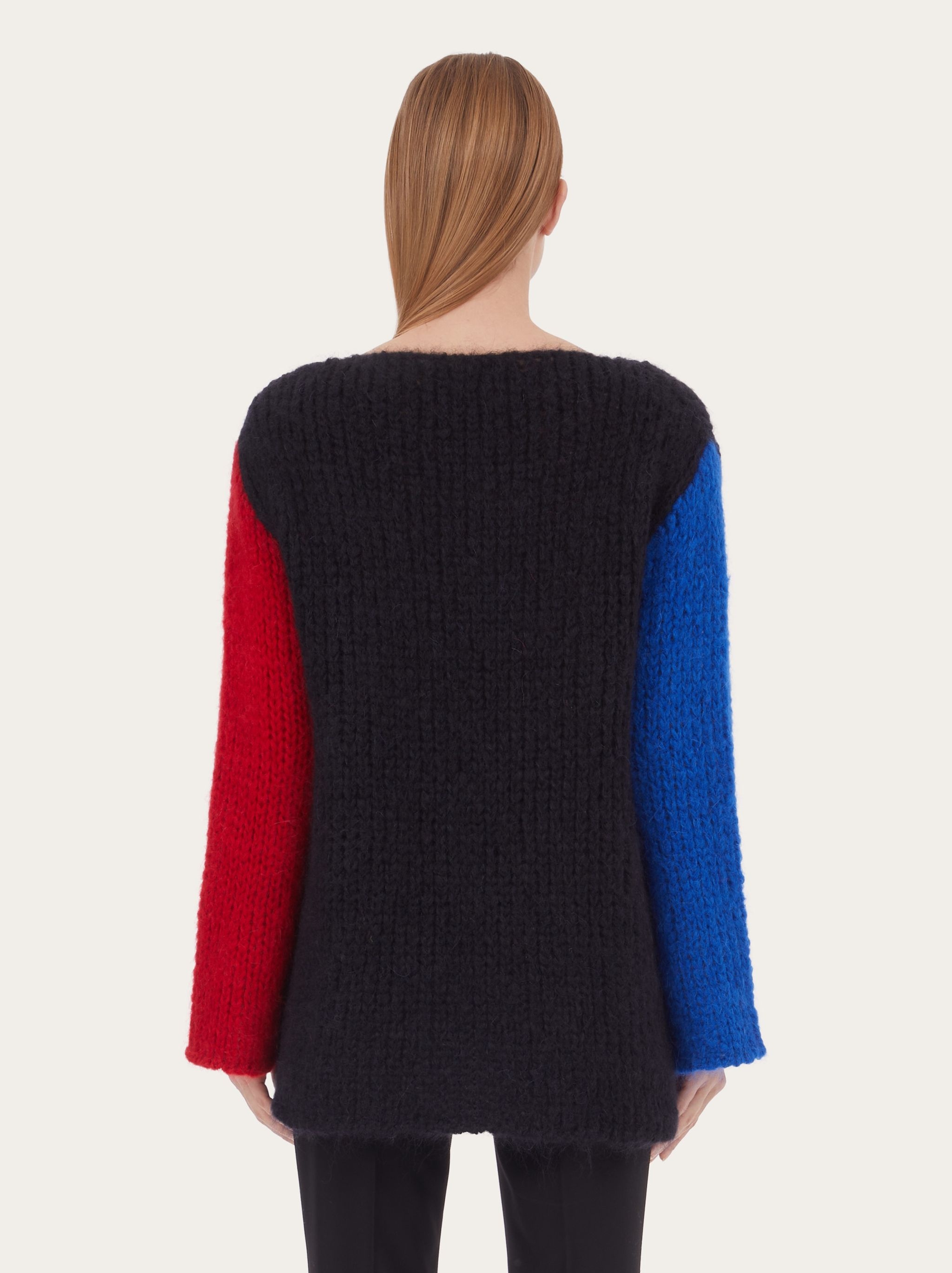 Color block sleeve sweater - 3