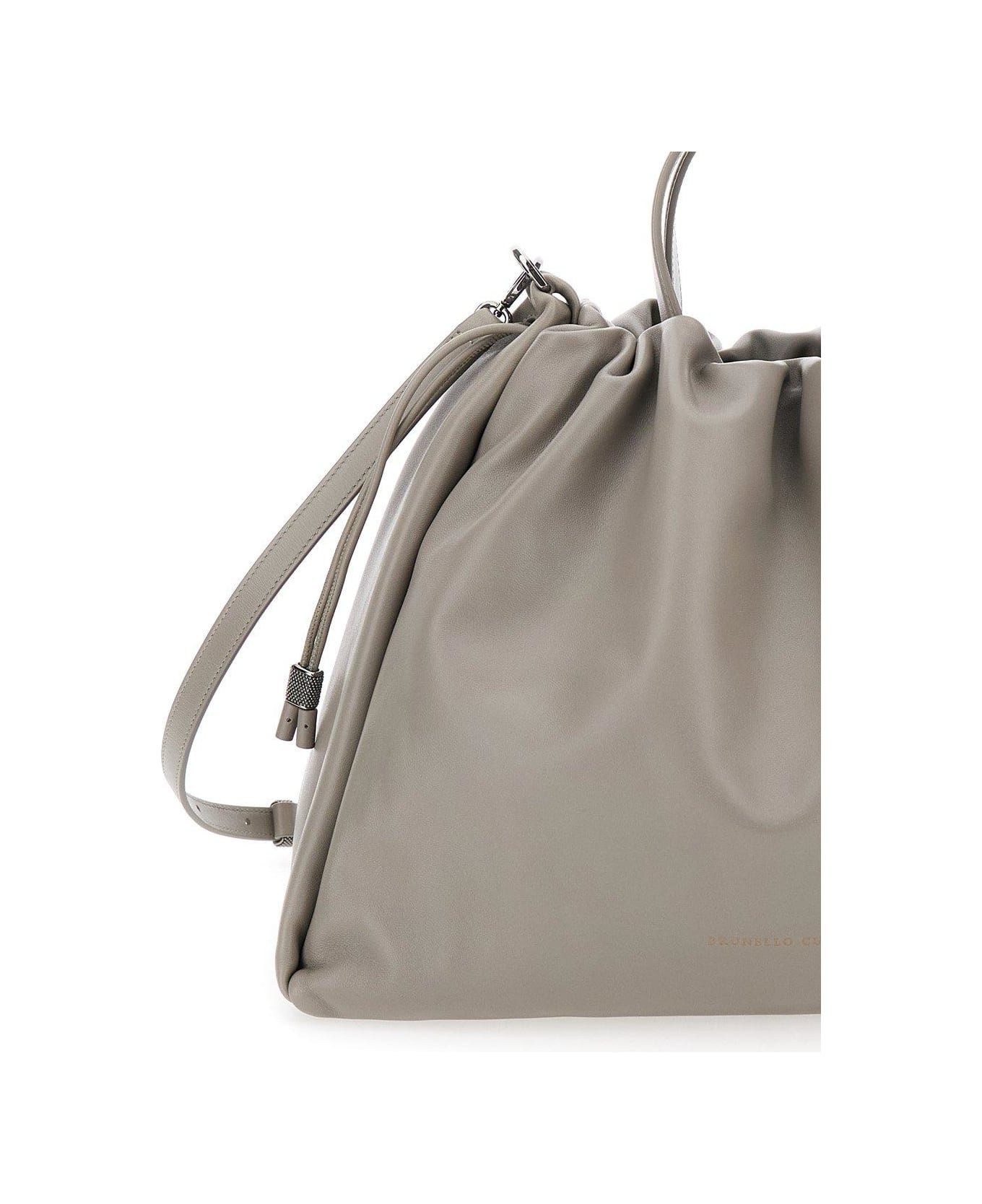 Monili Chain Detailed Drawstring Tote Bag - 3