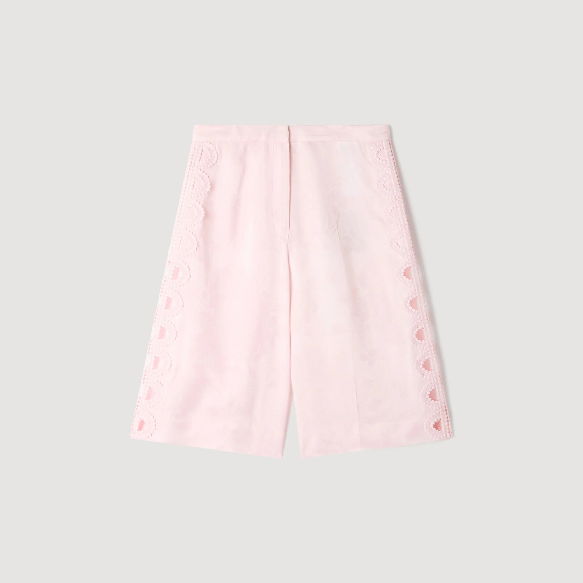 FLORAL JACQUARD BERMUDA SHORTS - 1