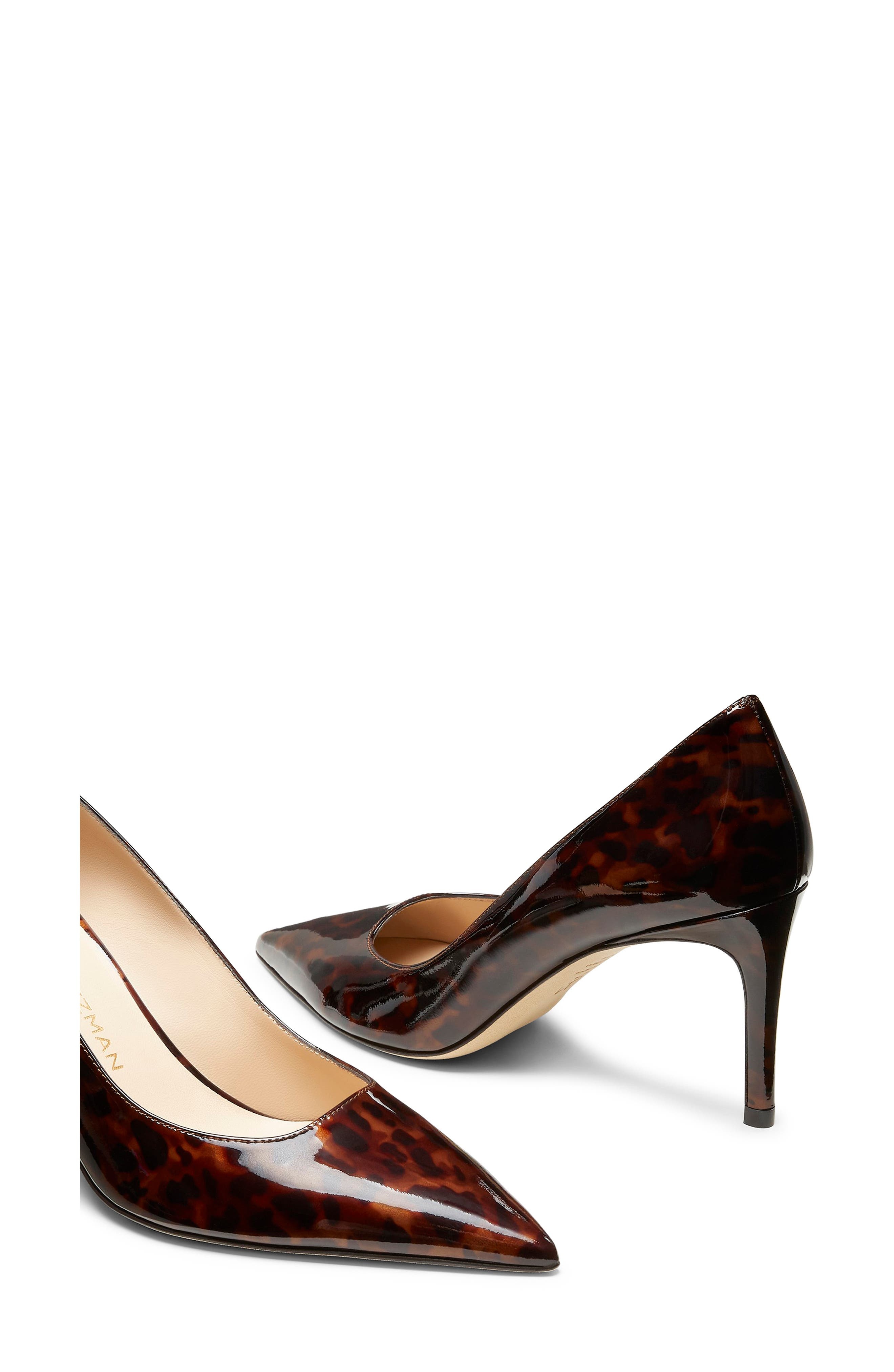 Stuart Weitzman 'Stuart Power 75 Pointed Toe Pump in Dark Brown at Nordstrom - 3