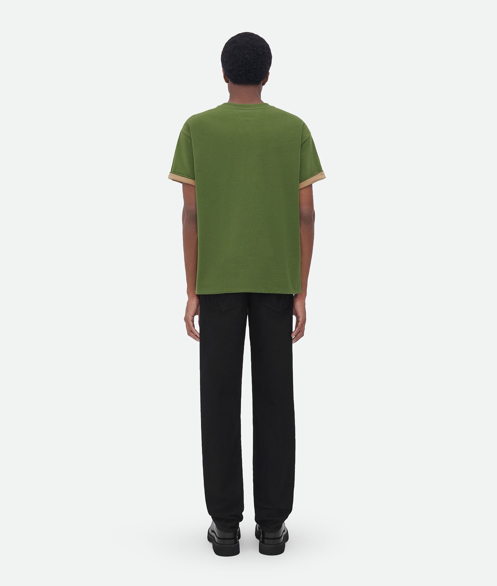 double layered cotton jersey t-shirt - 3
