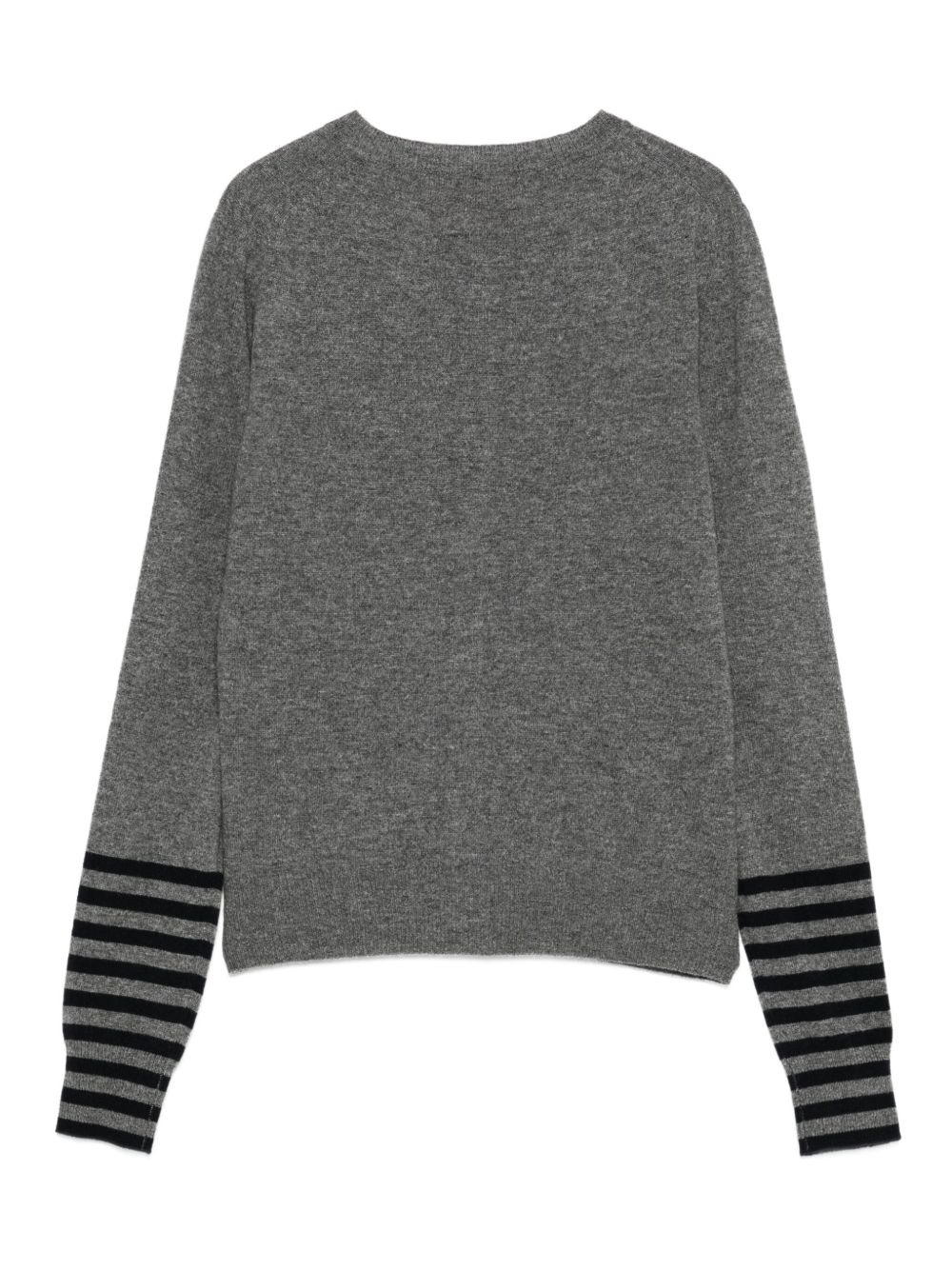 stripe-detail cardigan - 2