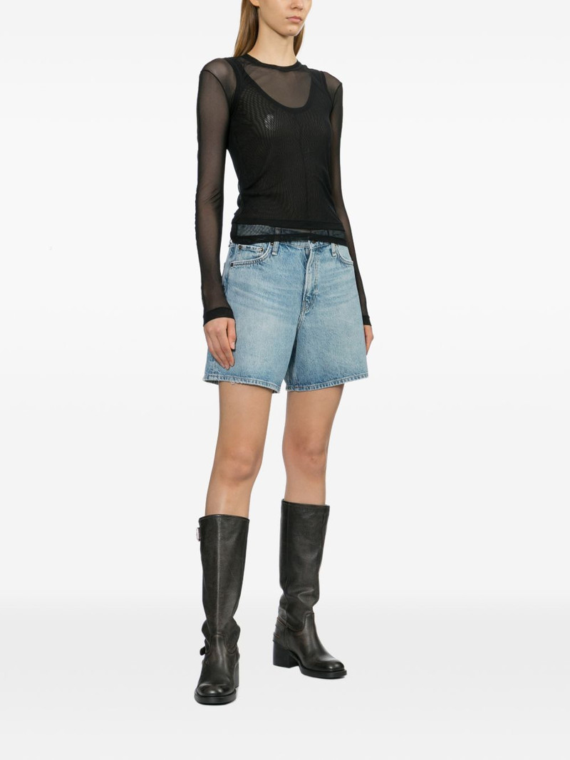 Helmut Lang layered see-through top outlook