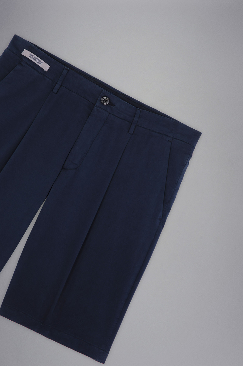 SILK AND STRETCH COTTON BERMUDA SHORTS 5