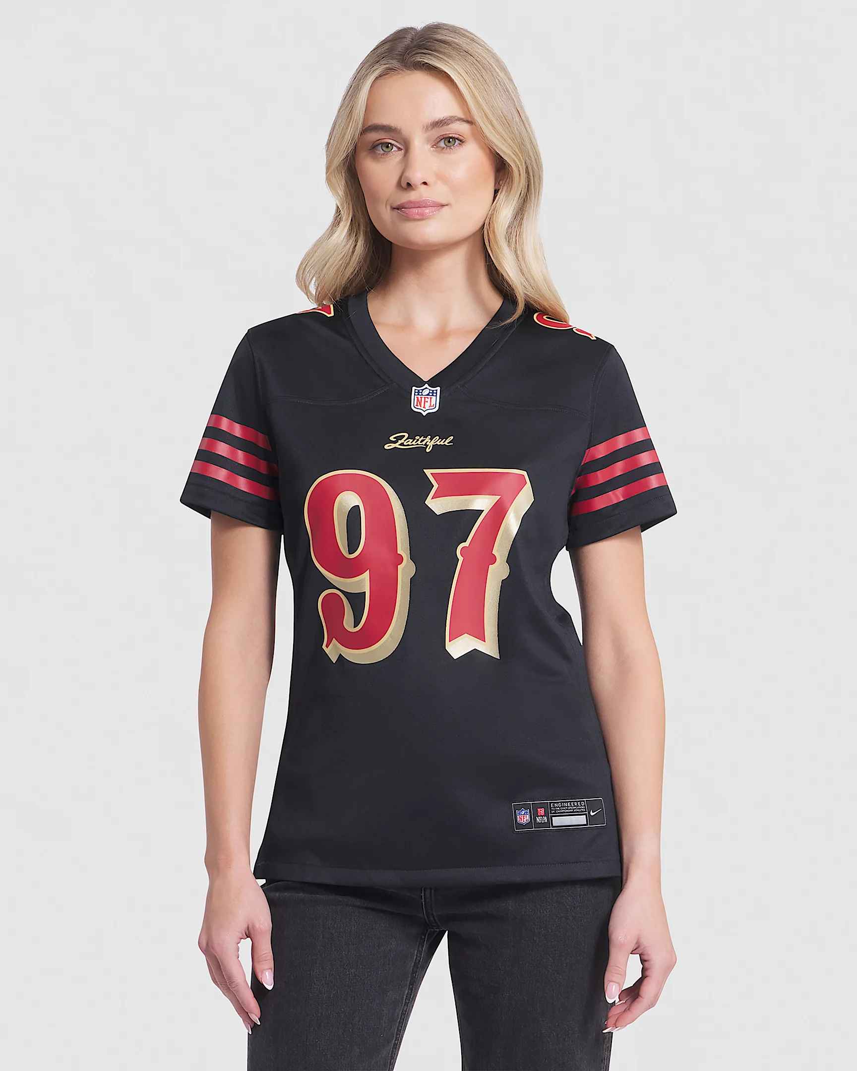 Nick Bosa San Francisco 49ers Rivalries Collection Women’s Nike NFL Game Jersey - 1
