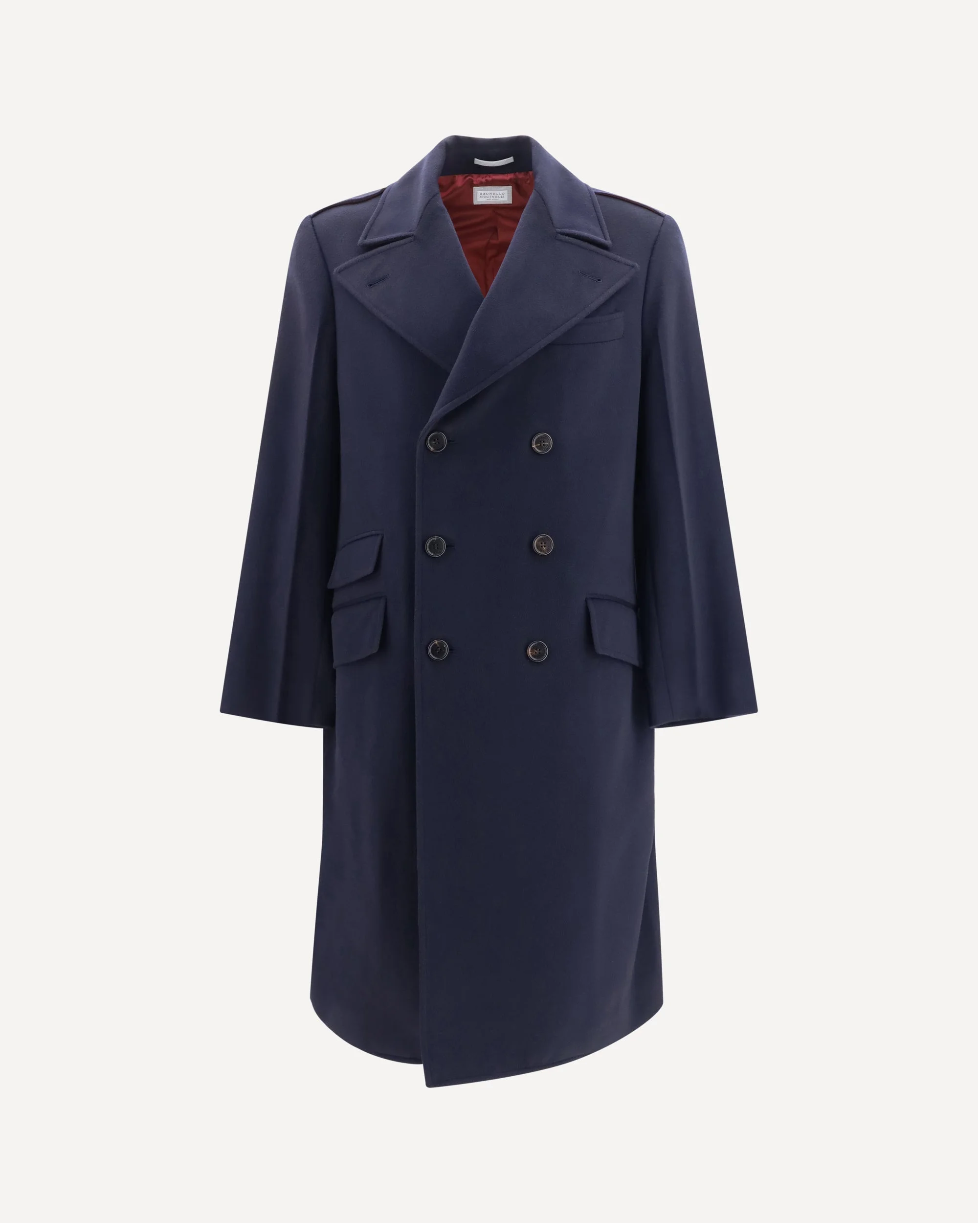 Double-breasted wool Coat - 1