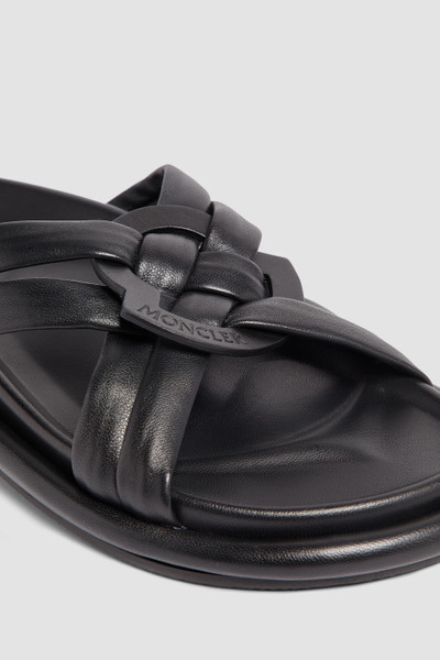 Moncler Bell Soft Leather Slides outlook