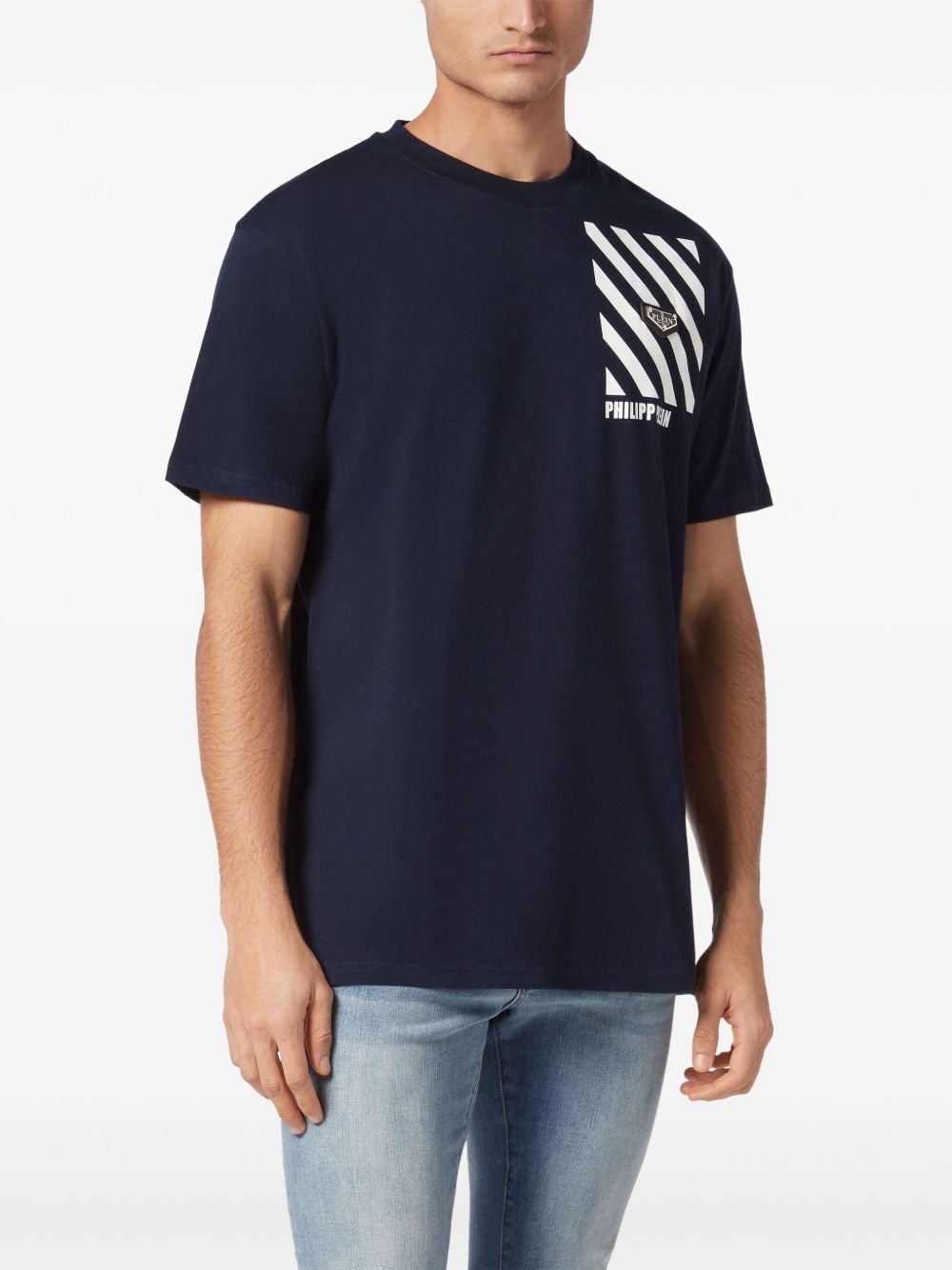 stripe-print T-shirt - 3