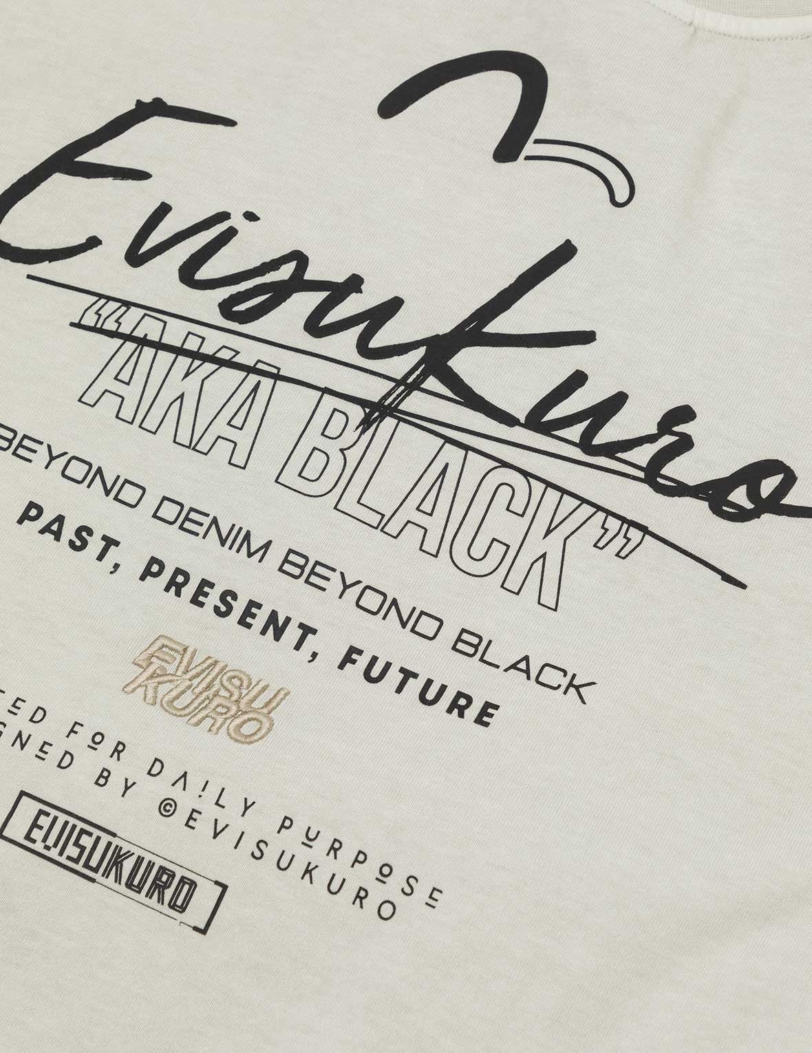 Seagull Embroidery and Logo Print Oversized T-shirt - 7