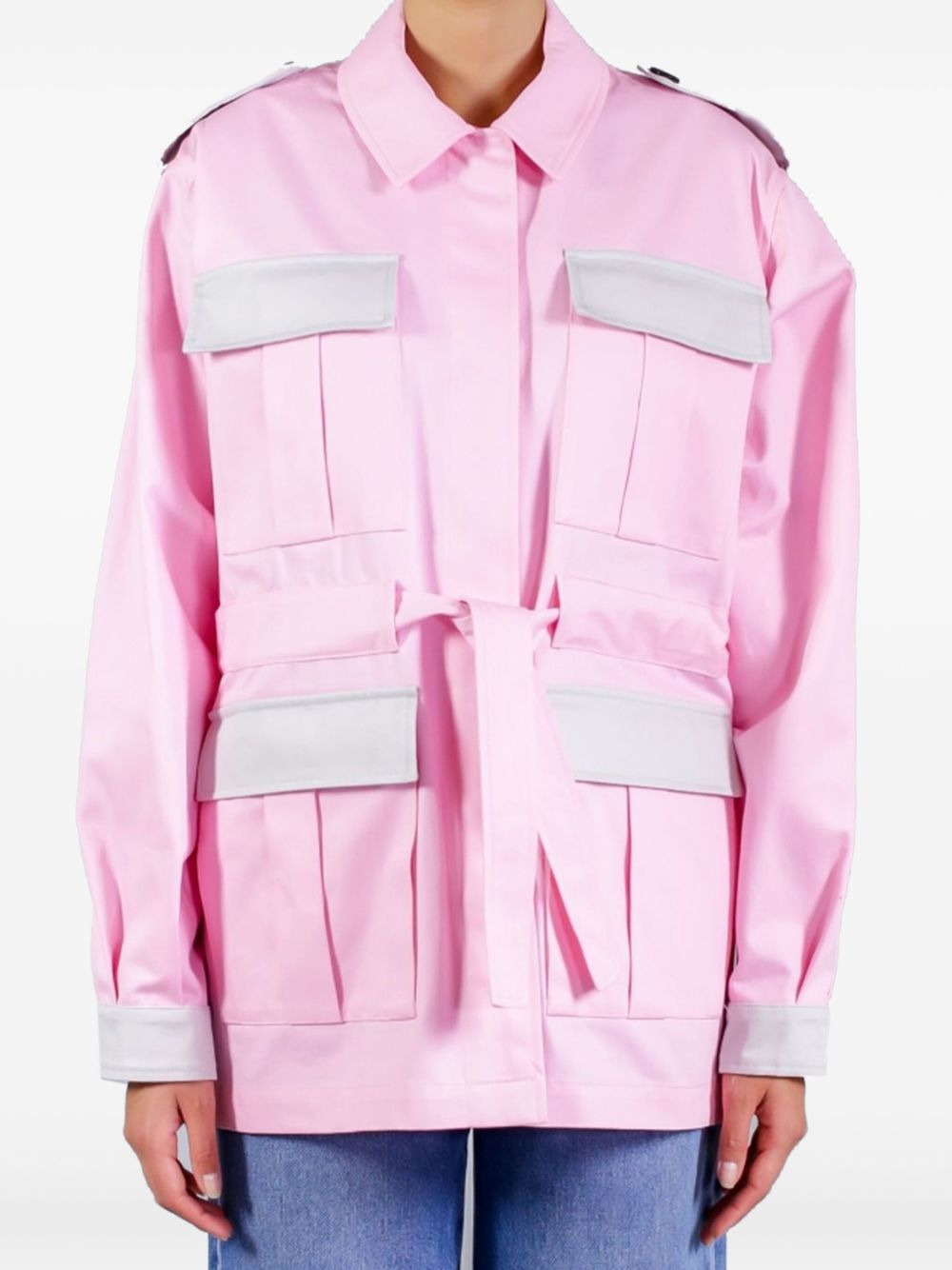 gabardine pocket jacket - 3