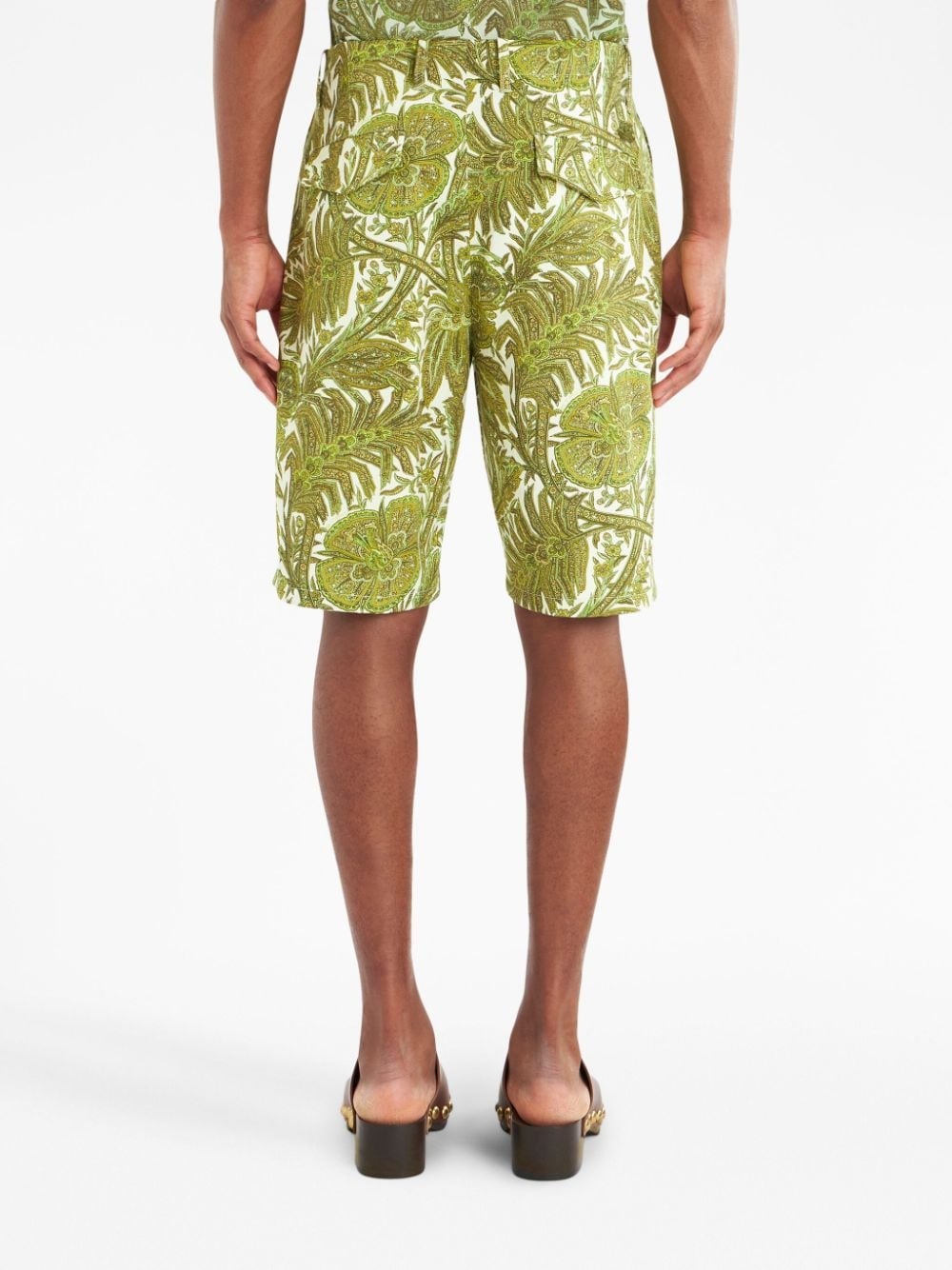 floral-print Bermuda shorts - 4