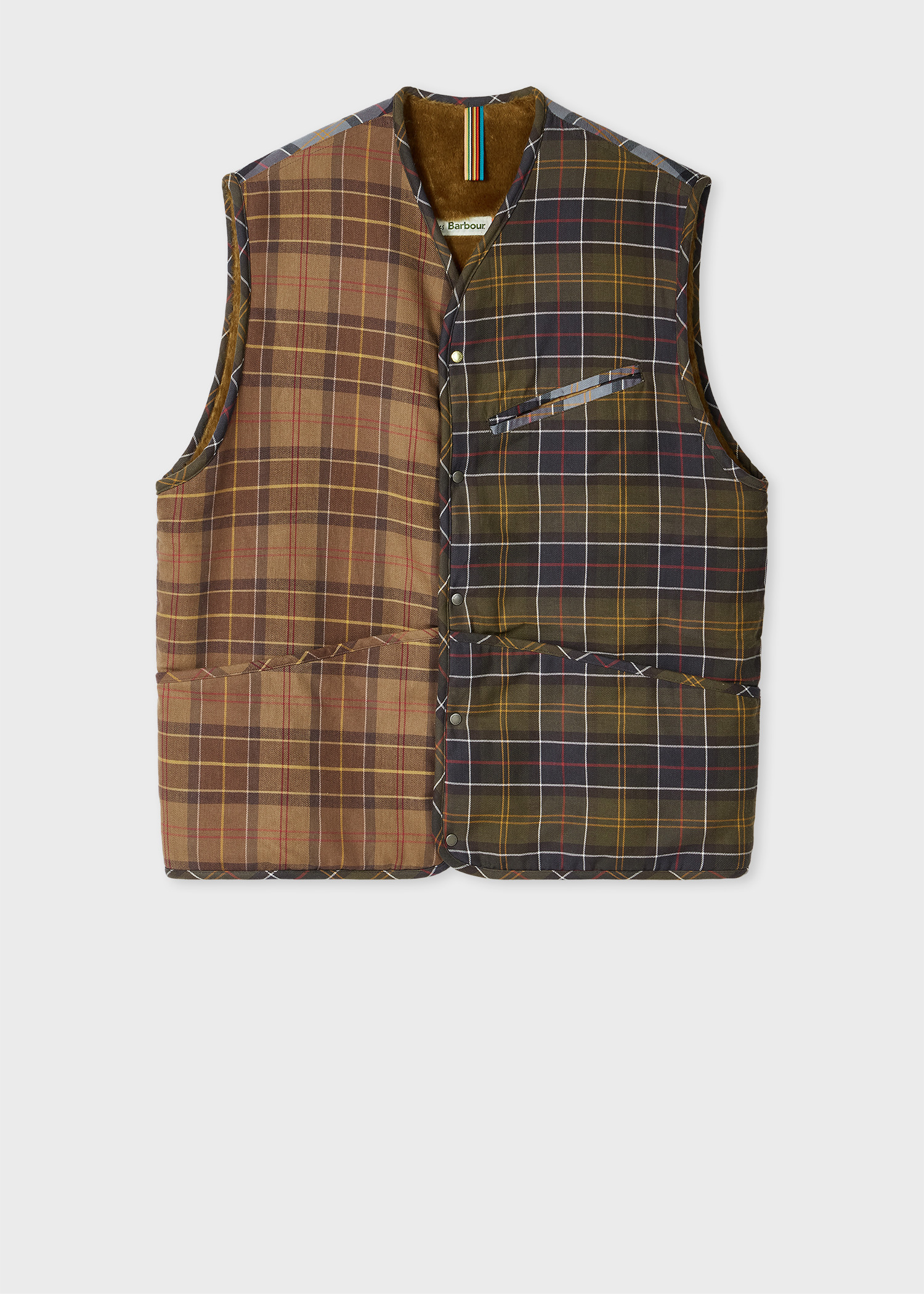 Paul Smith loves Barbour - Mixed Tartan Warm Pile Liner - 1