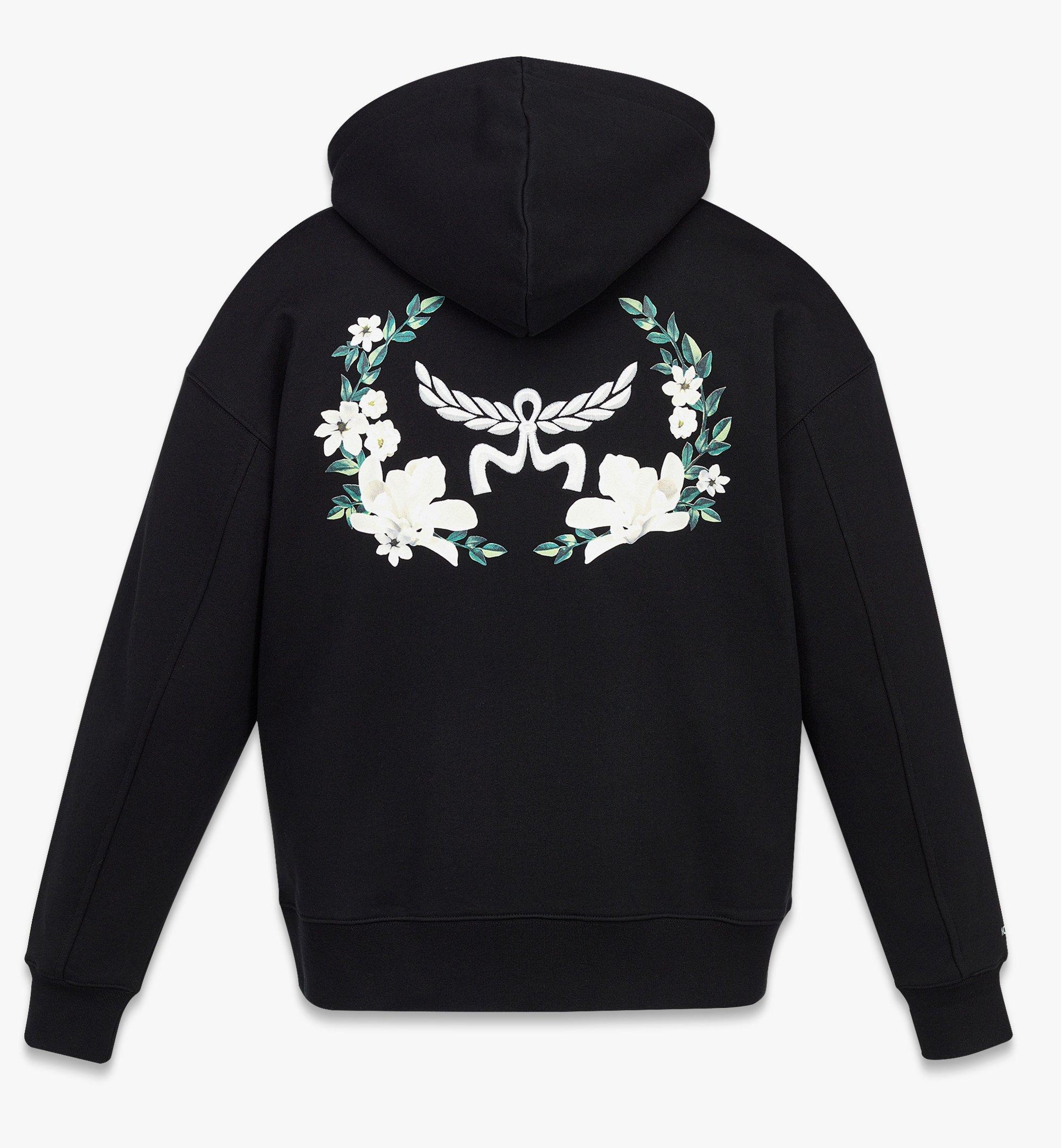 Floral Logo Hoodie in Organic Cotton - 3