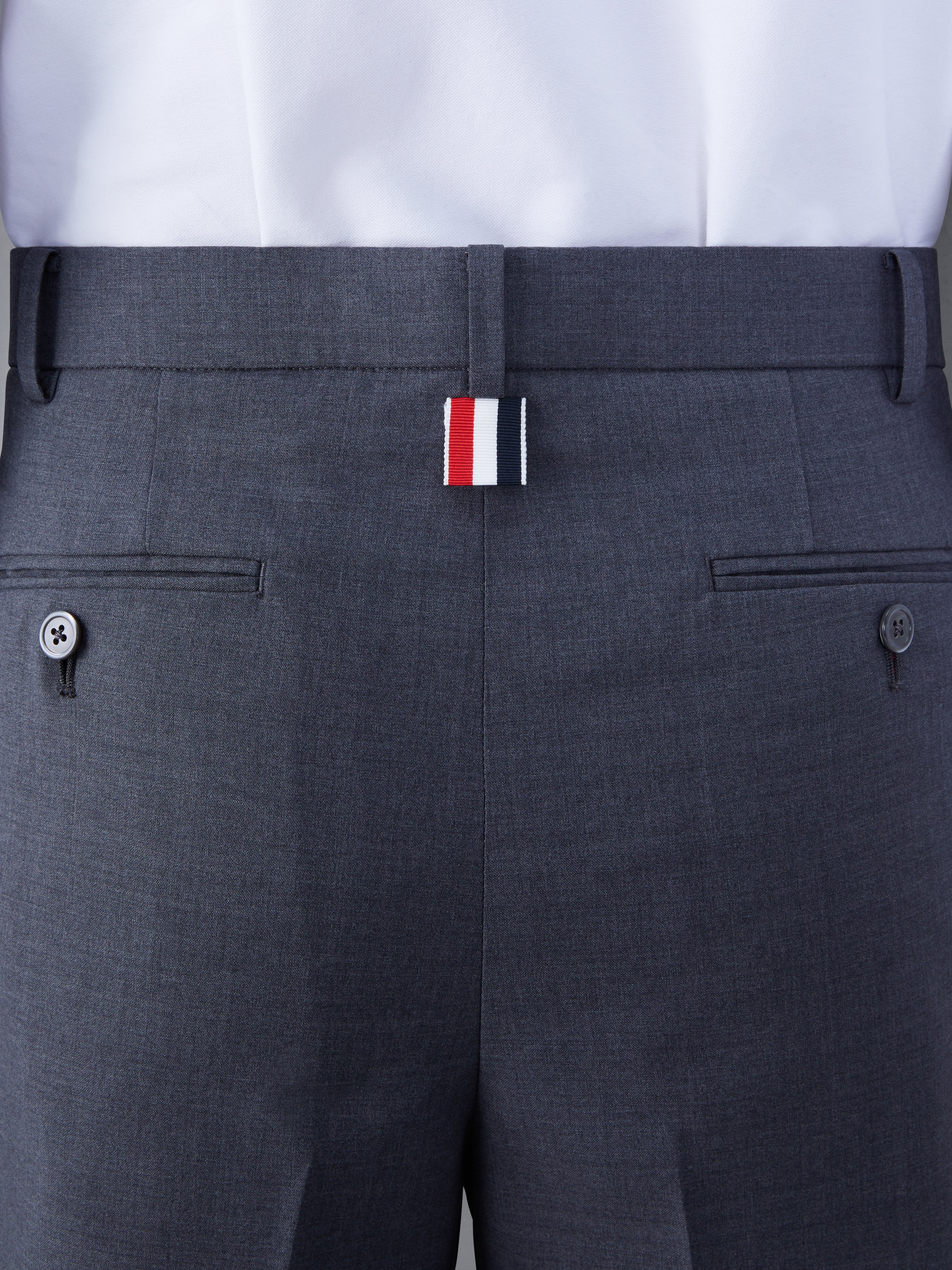 concealed-fastening wool tailored shorts - 4
