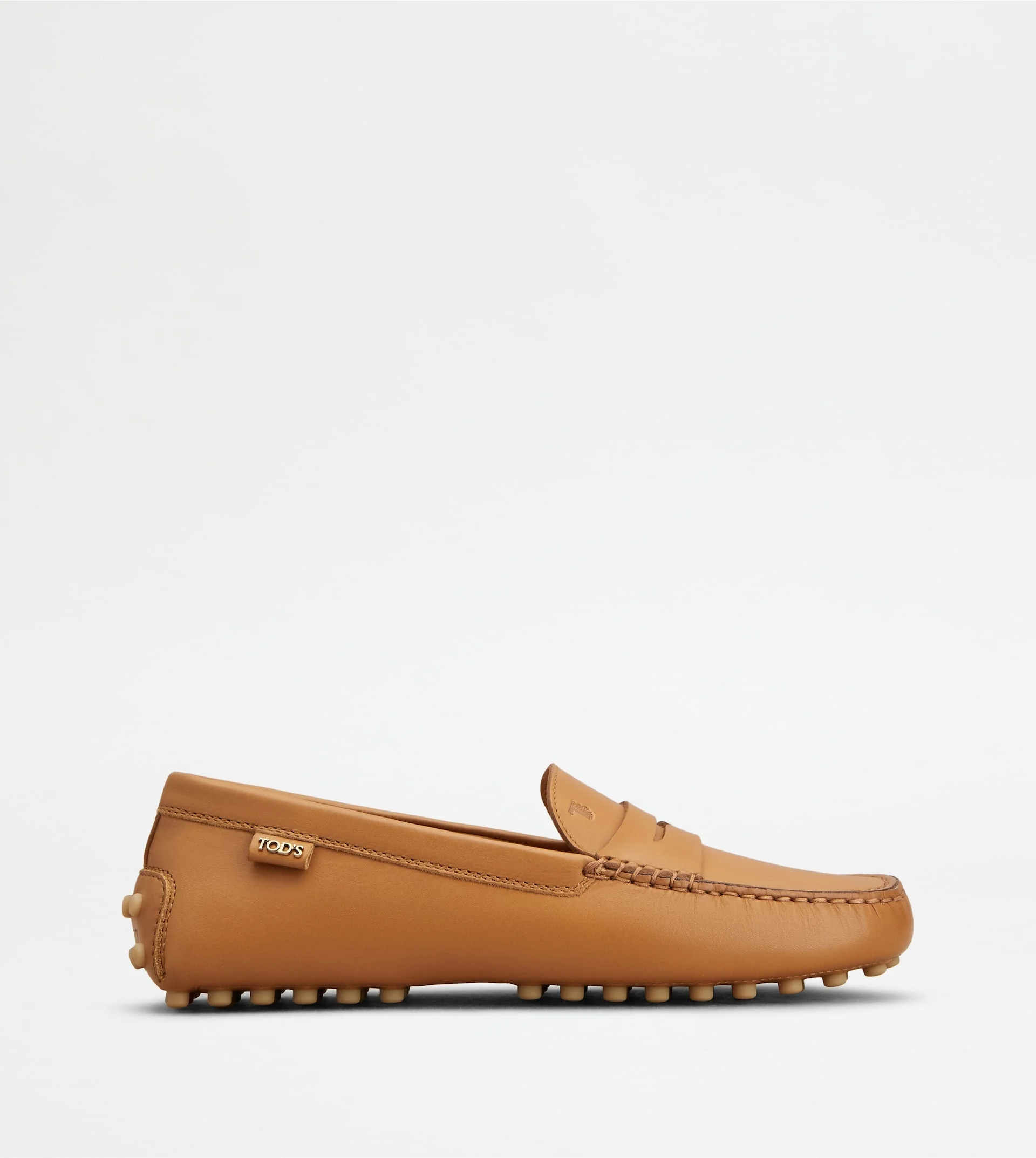 GOMMINO DRIVING SHOES IN LEATHER - BROWN - 1